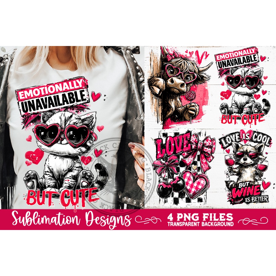 Sarcastic Valentine PNG Funny Sublimation 4 Designs (3) 4