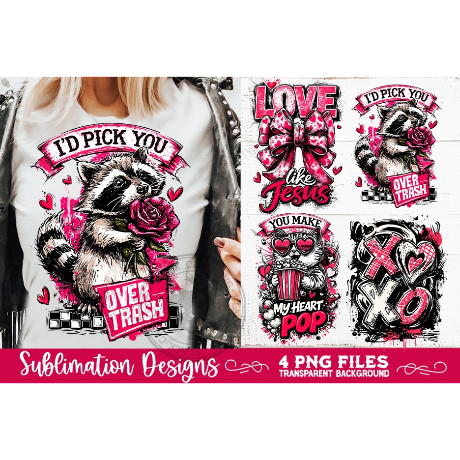 Sarcastic Valentine PNG Funny Sublimation 4 Designs (4)