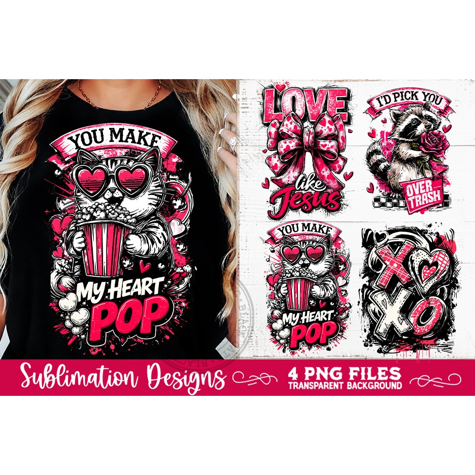 Sarcastic Valentine PNG Funny Sublimation 4 Designs (4) 8
