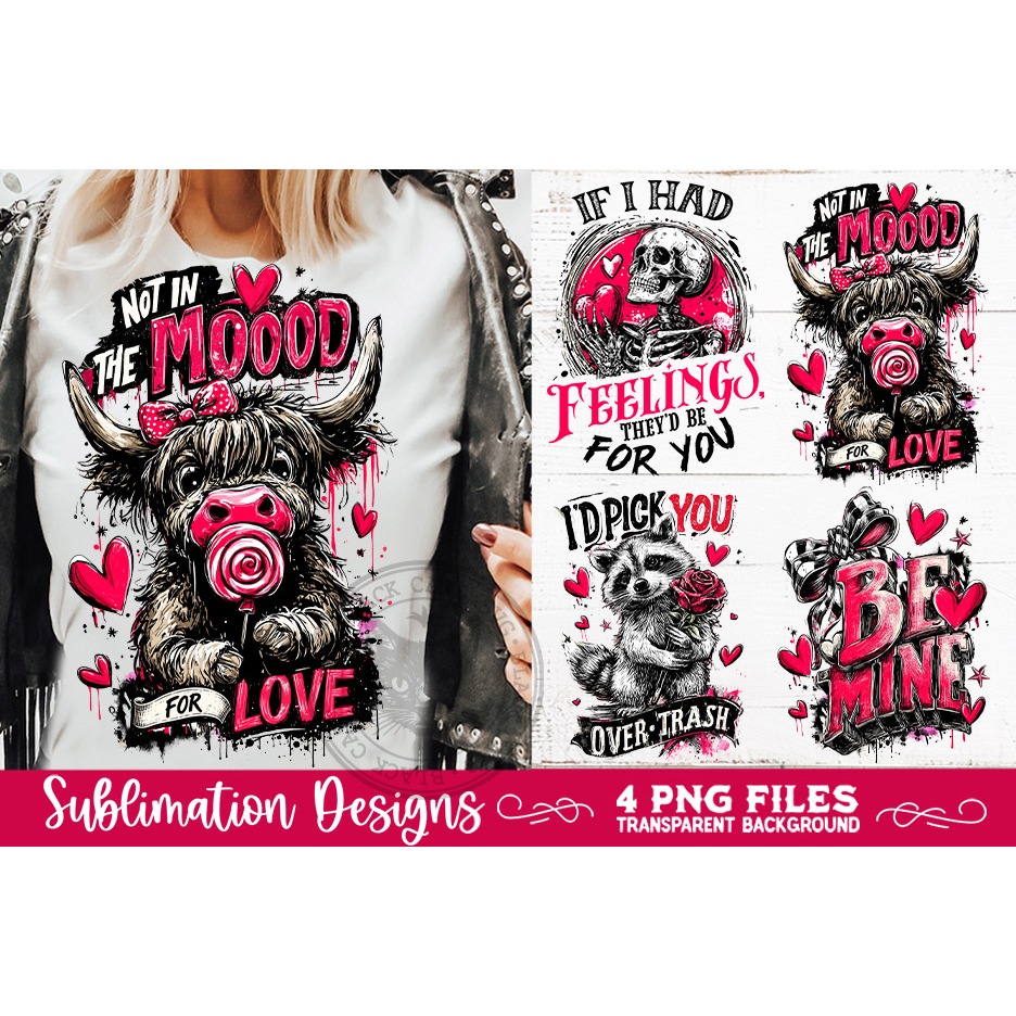 Sarcastic Valentine PNG Funny Sublimation 4 Designs (5)