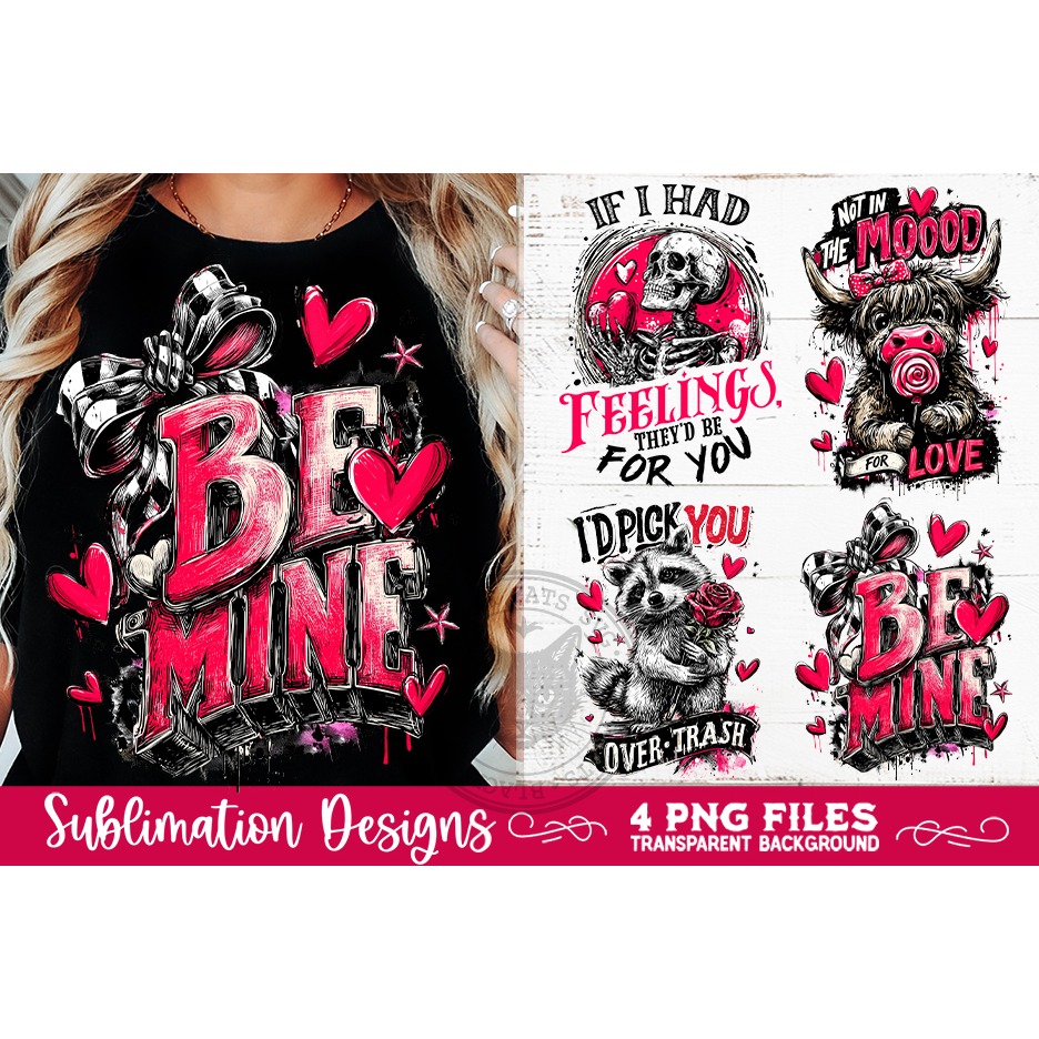 Sarcastic Valentine PNG Funny Sublimation 4 Designs (5) 3