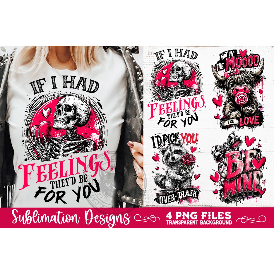 Sarcastic Valentine PNG Funny Sublimation 4 Designs (5) 8