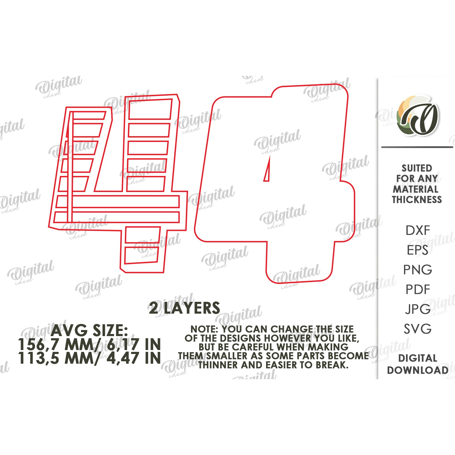 School Number Interchangeable Decor Laser Cut. Four SVG 2