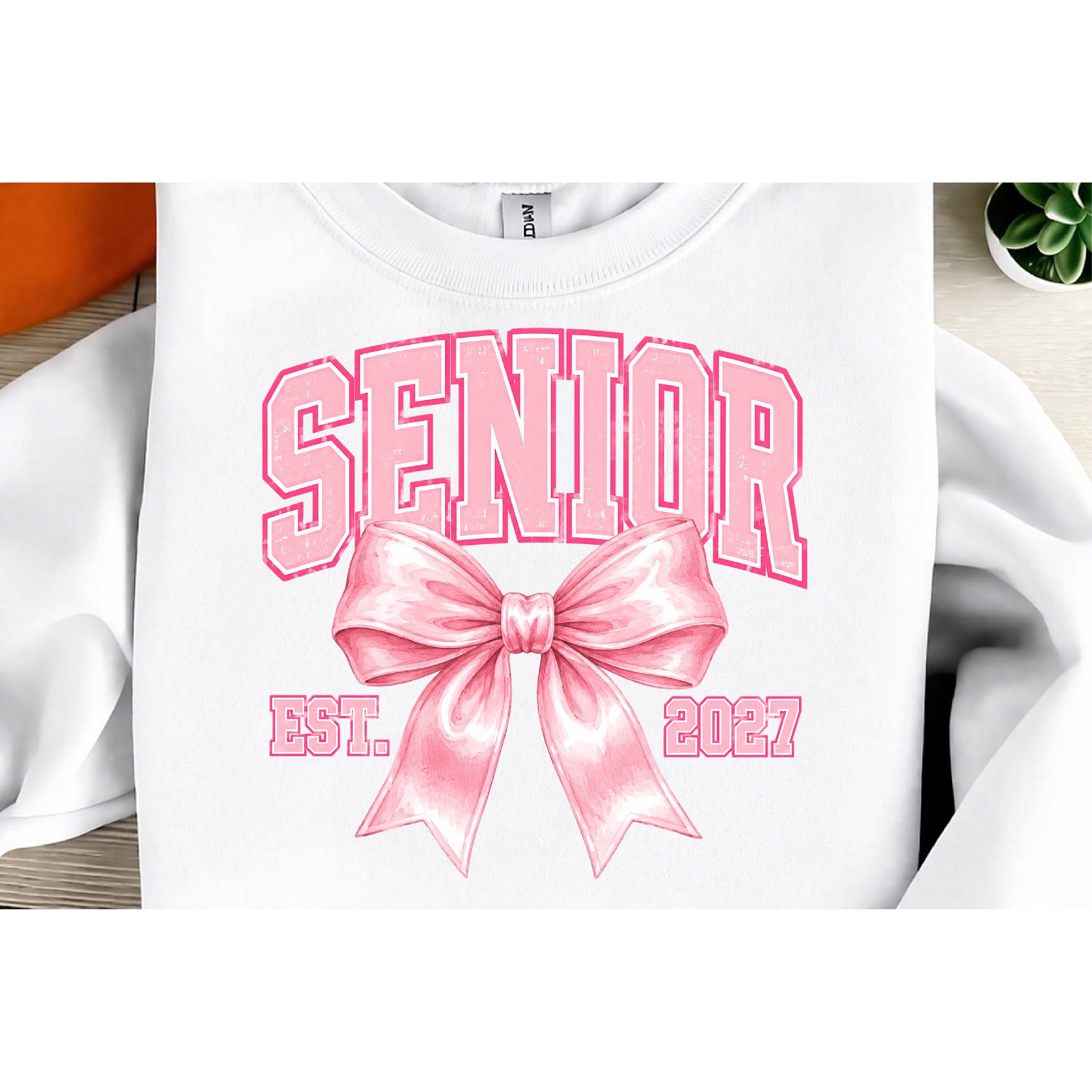 Senior 2027 SVG, Coquette Bow Graduation Png Design