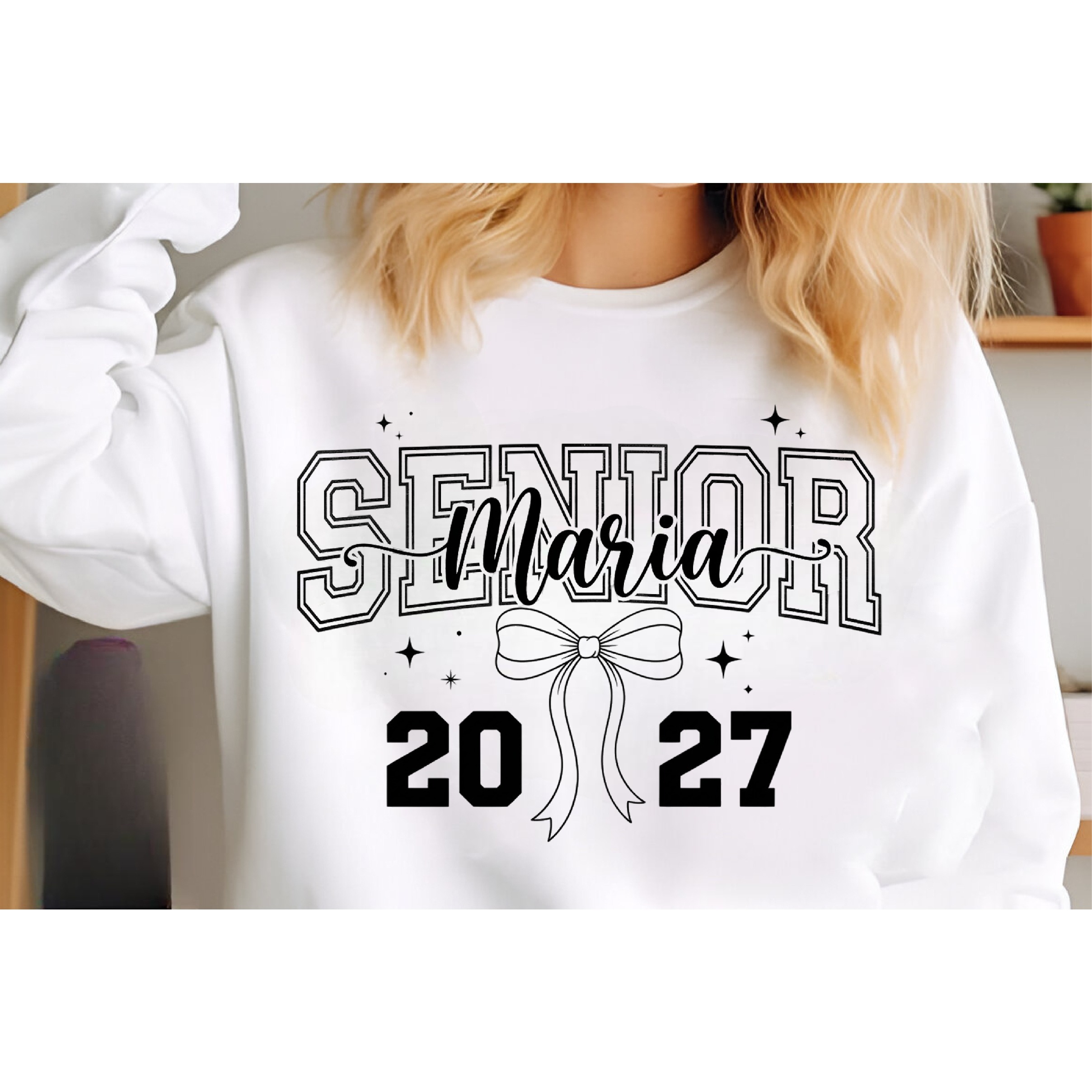 Senior Mom 2027 PNG, Coquette Bow 3