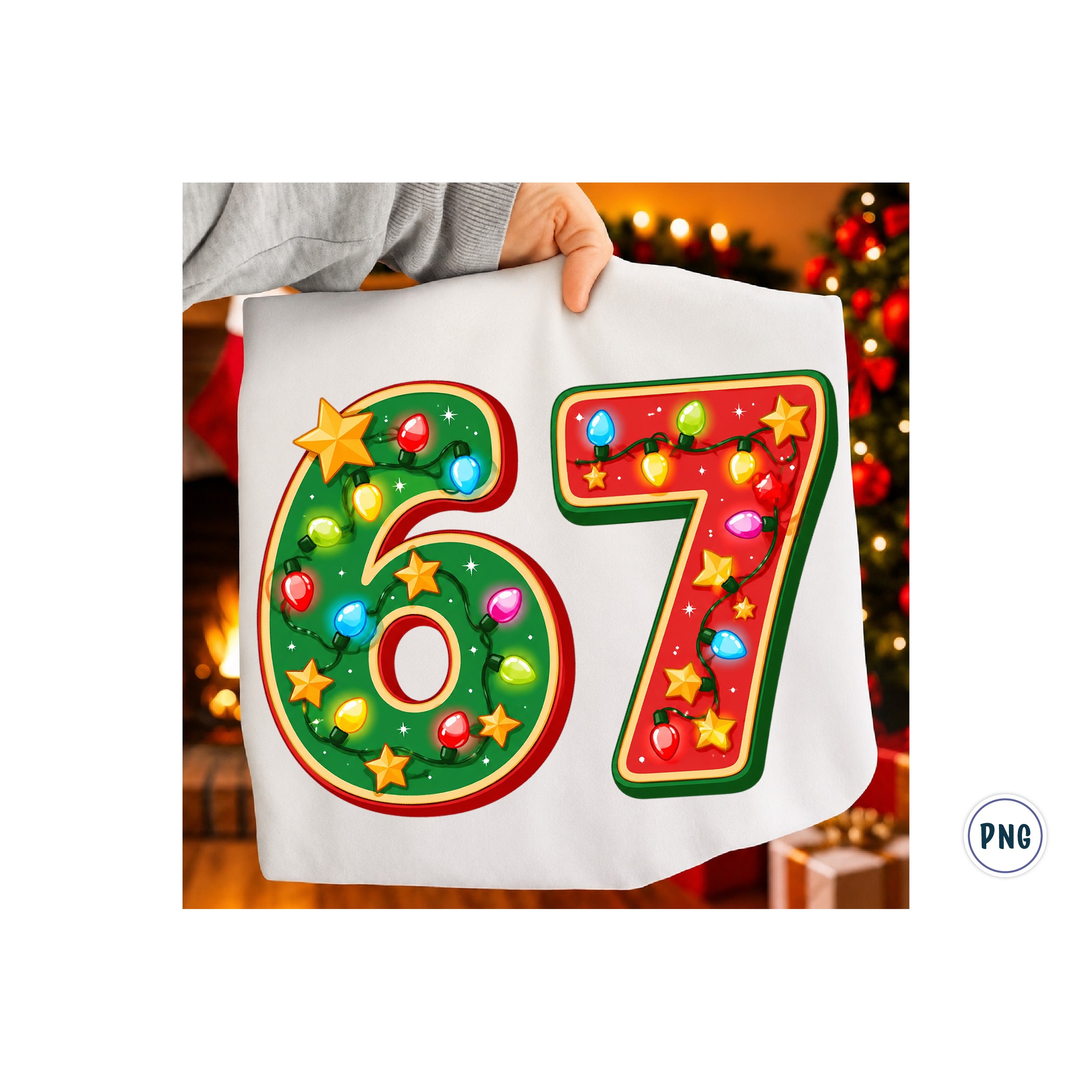 Six Seven 6 7 Christmas PNG (2) 2