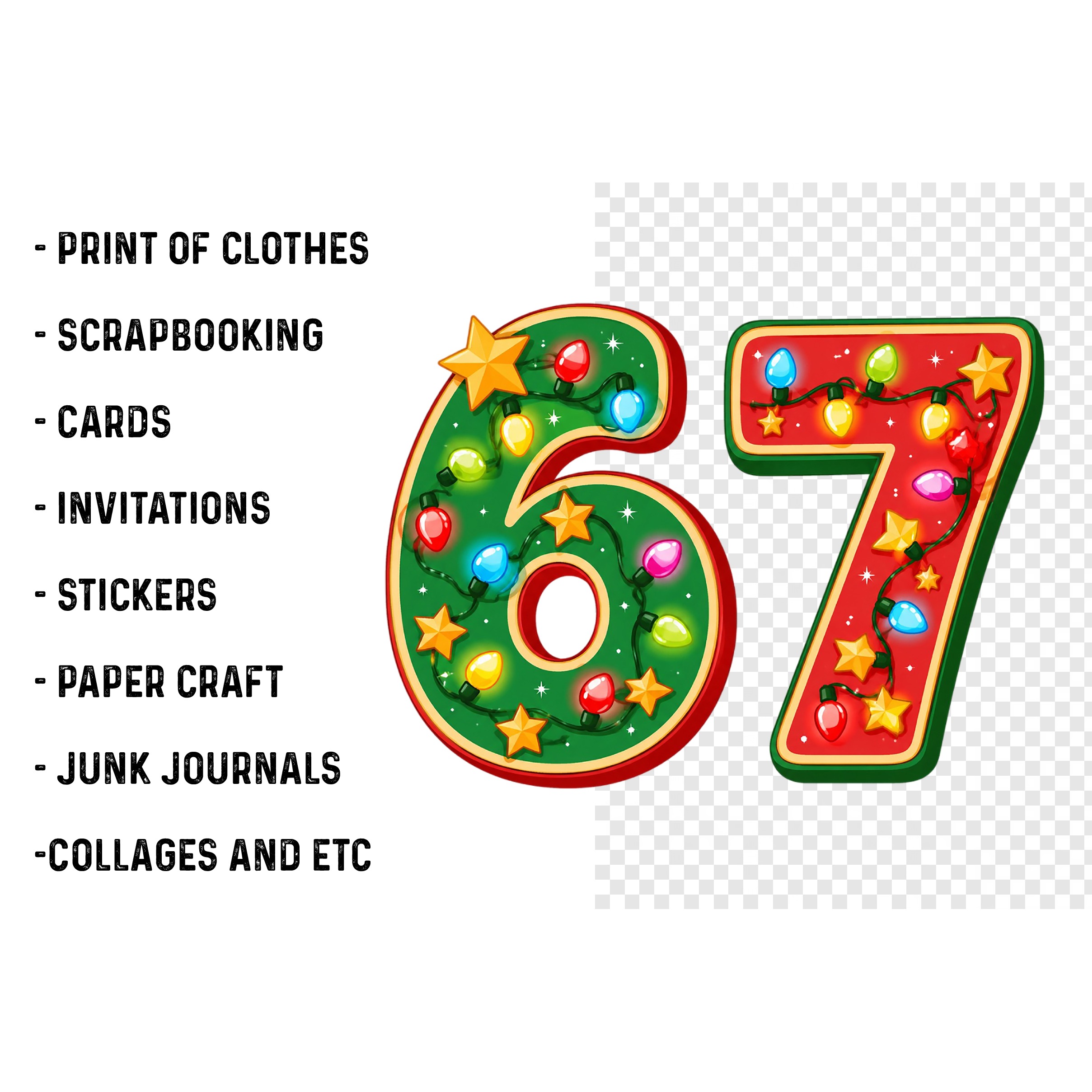 Six Seven 6 7 Christmas PNG (2) 4