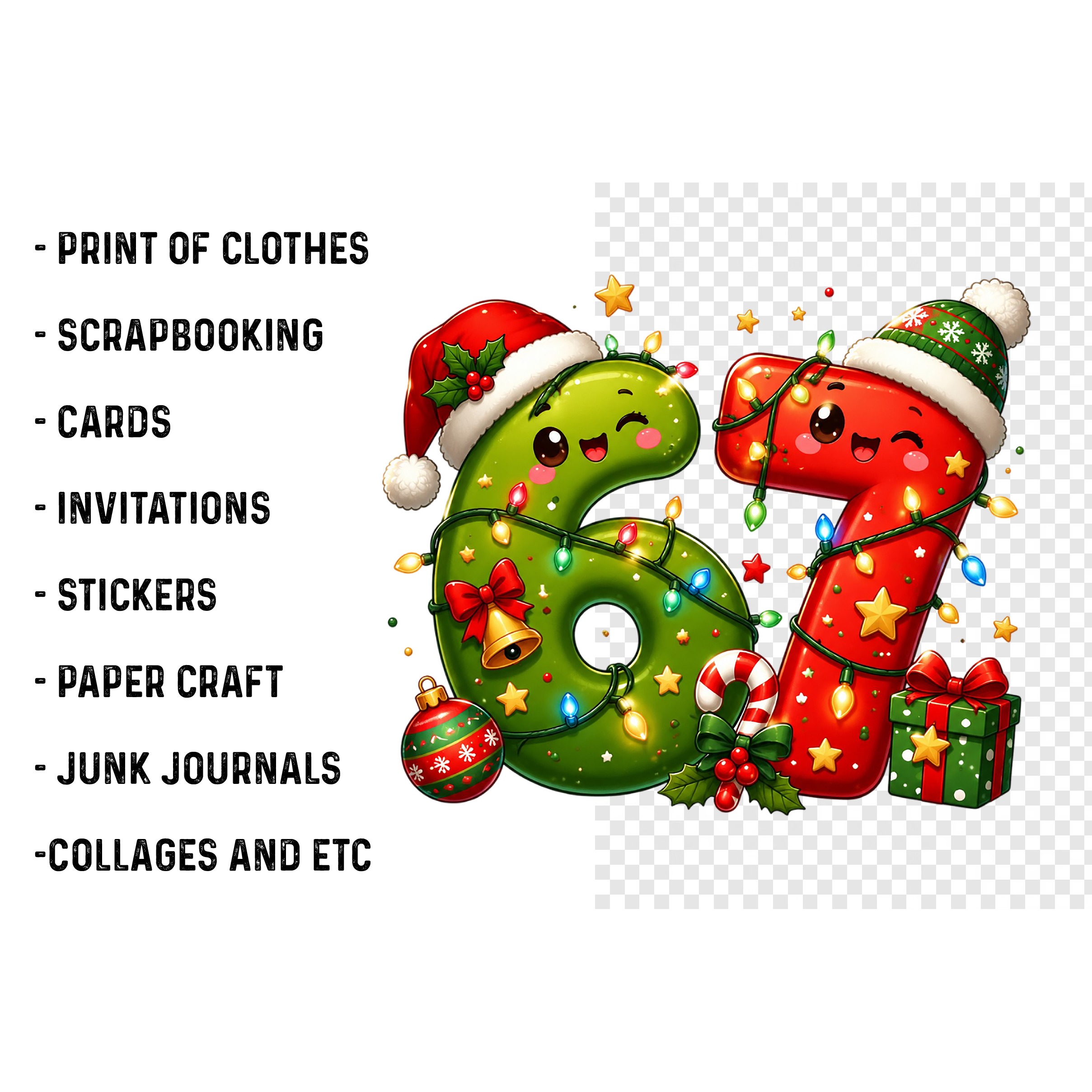 Six Seven 6 7 Christmas PNG (3)