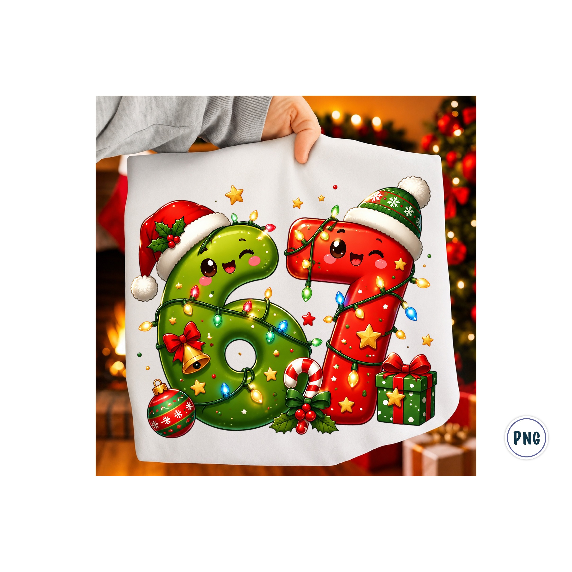 Six Seven 6 7 Christmas PNG (3) 2