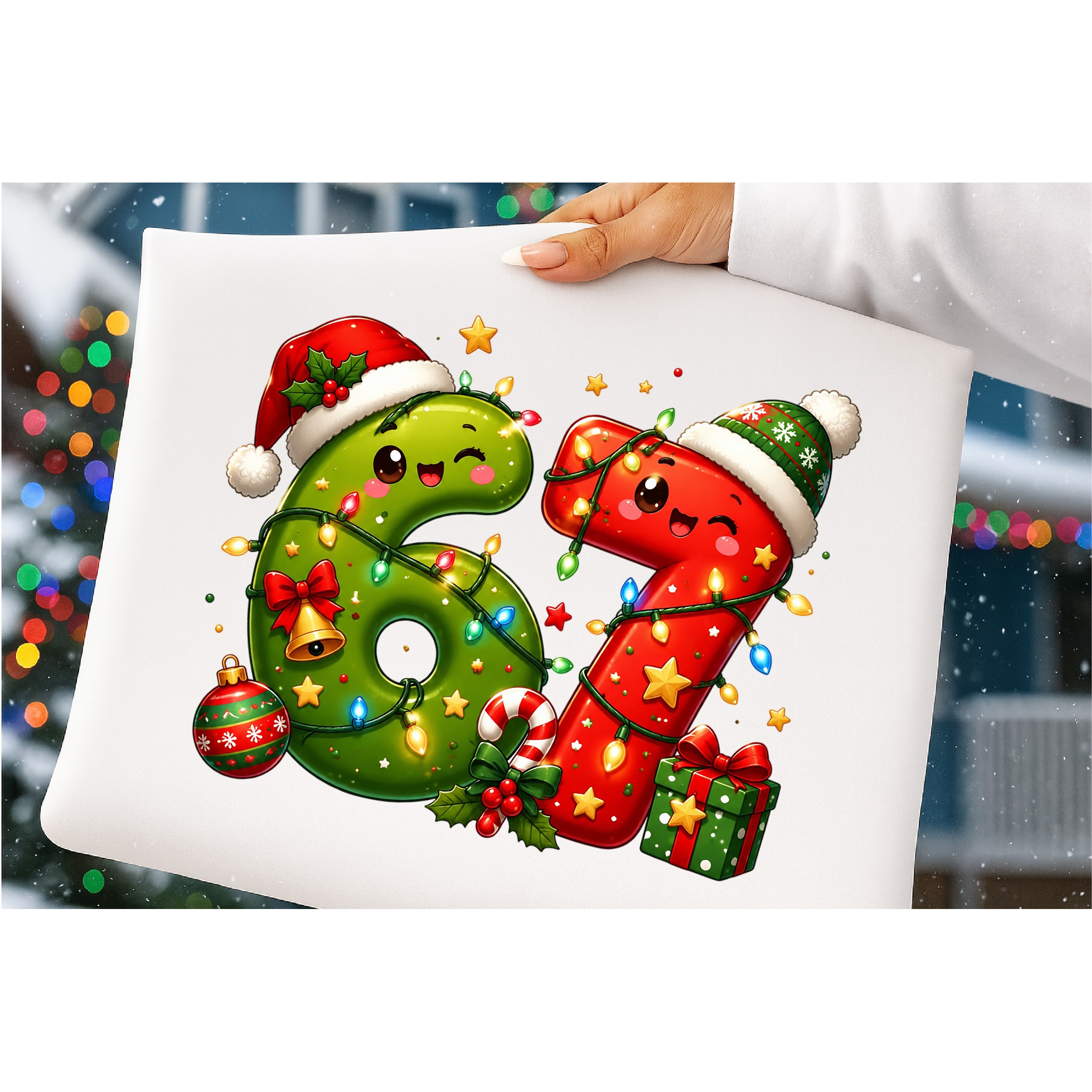 Six Seven 6 7 Christmas PNG 4