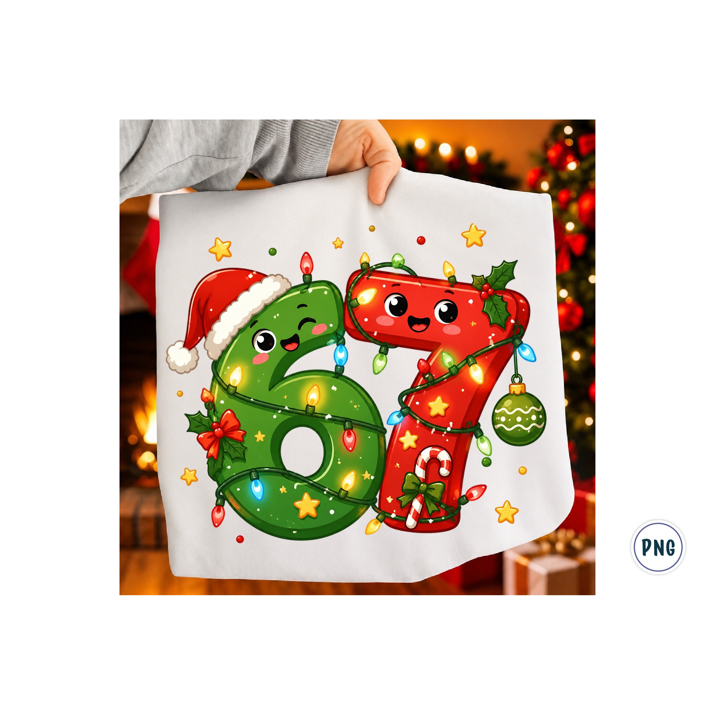 Six Seven 6 7 Christmas PNG (4) 2