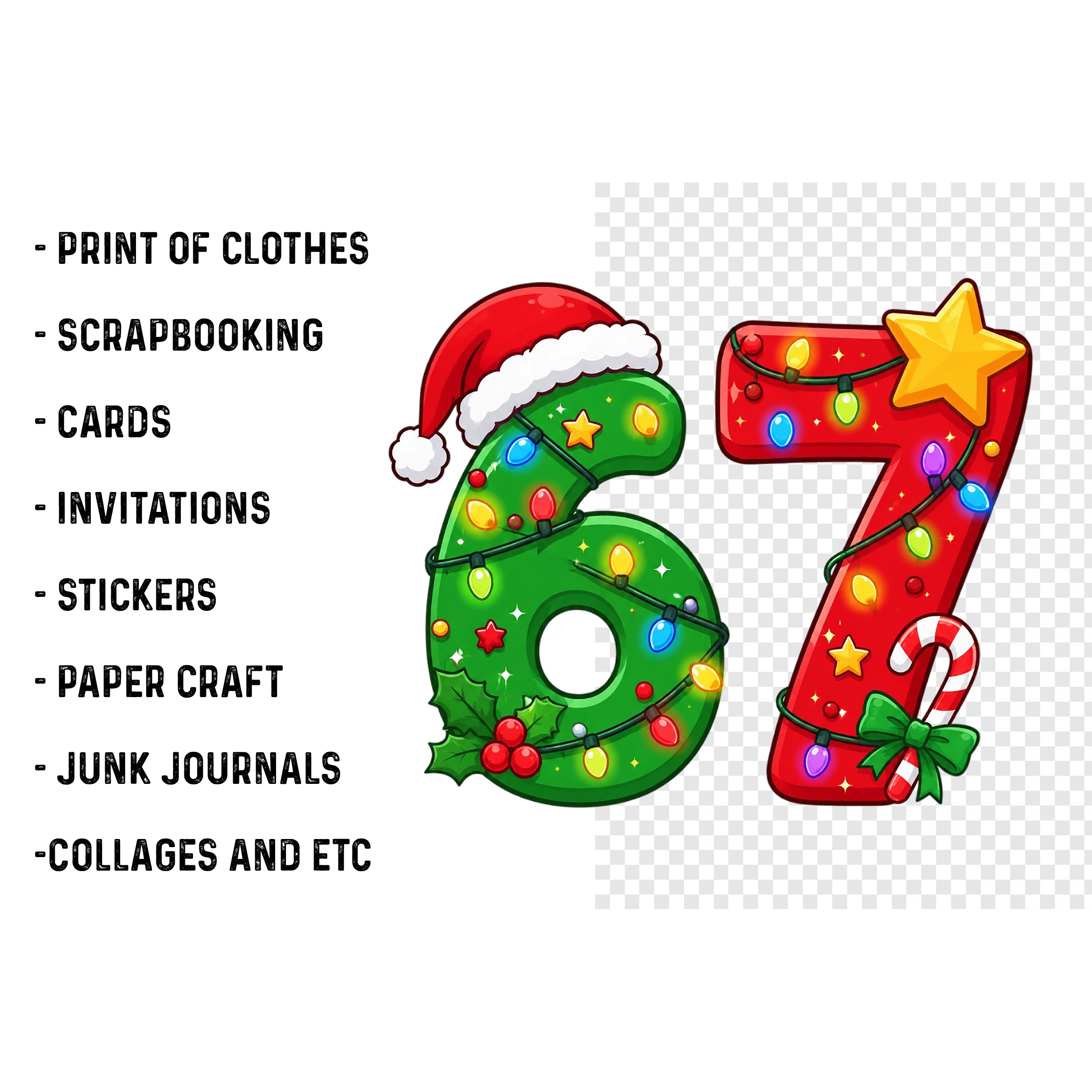 Six Seven 6 7 Christmas PNG (5)