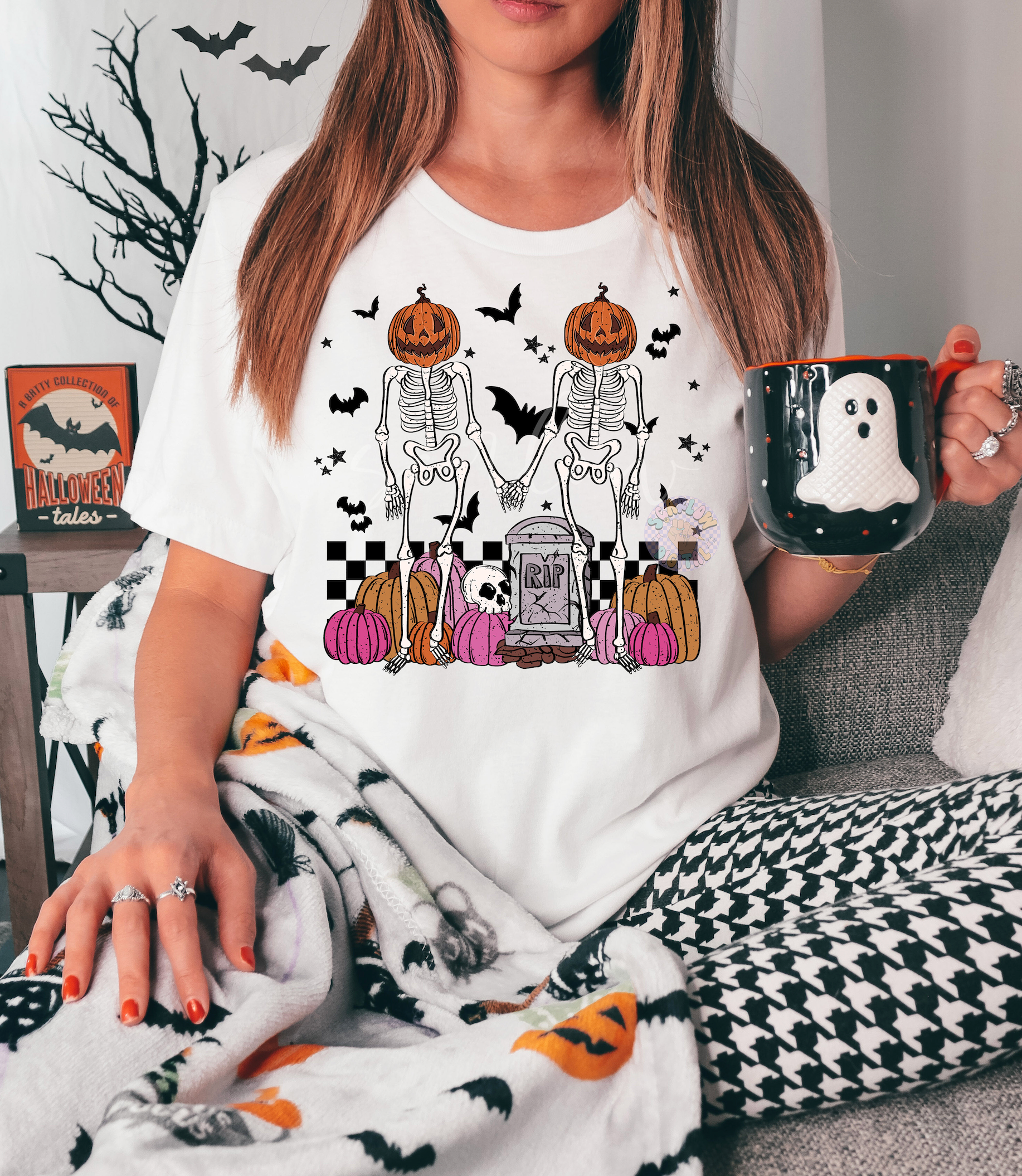 Skeleton Besties PNG Digital Design 4