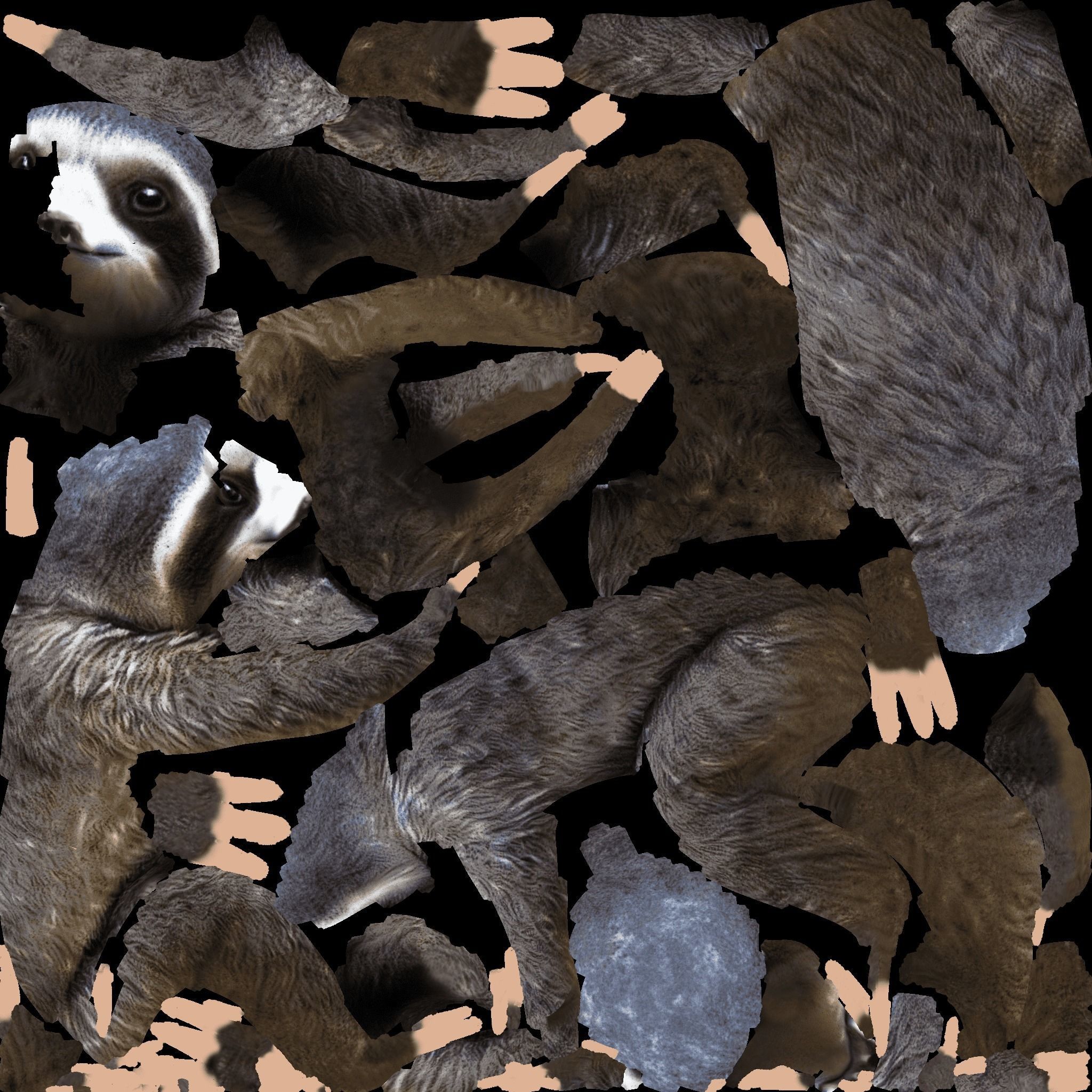 Sloth Free 3D model 8