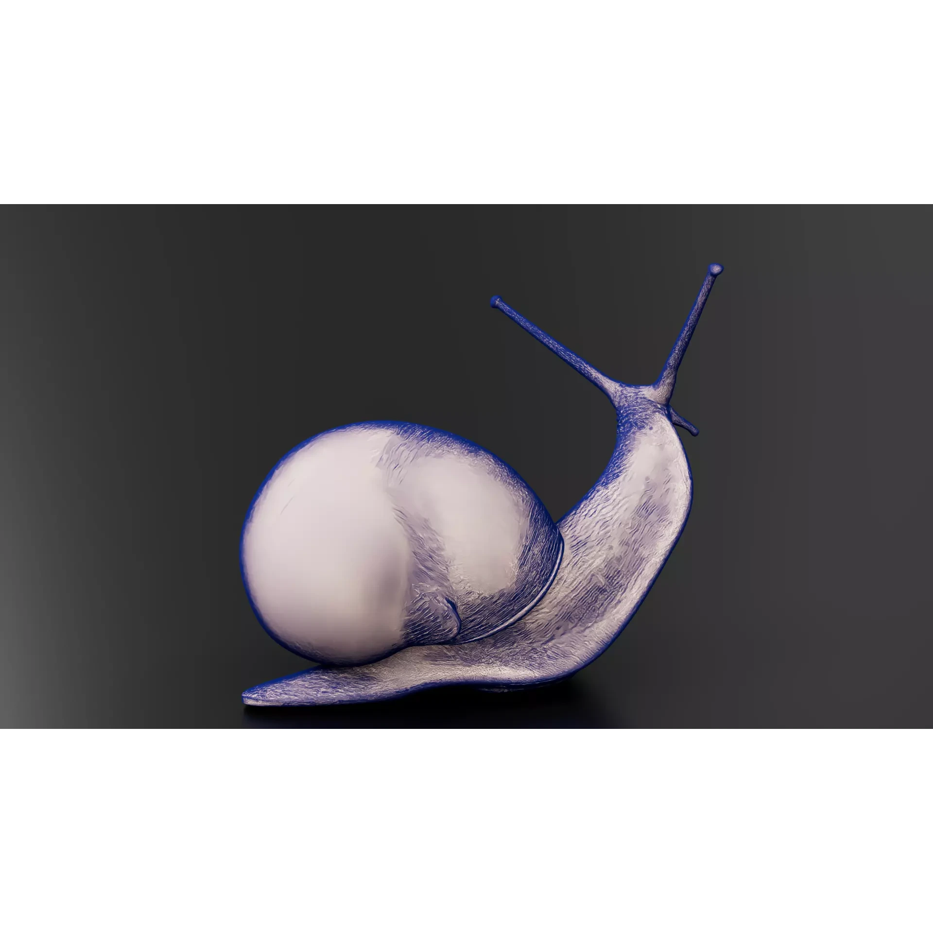 Snail 1 Low-poly 3D model 8