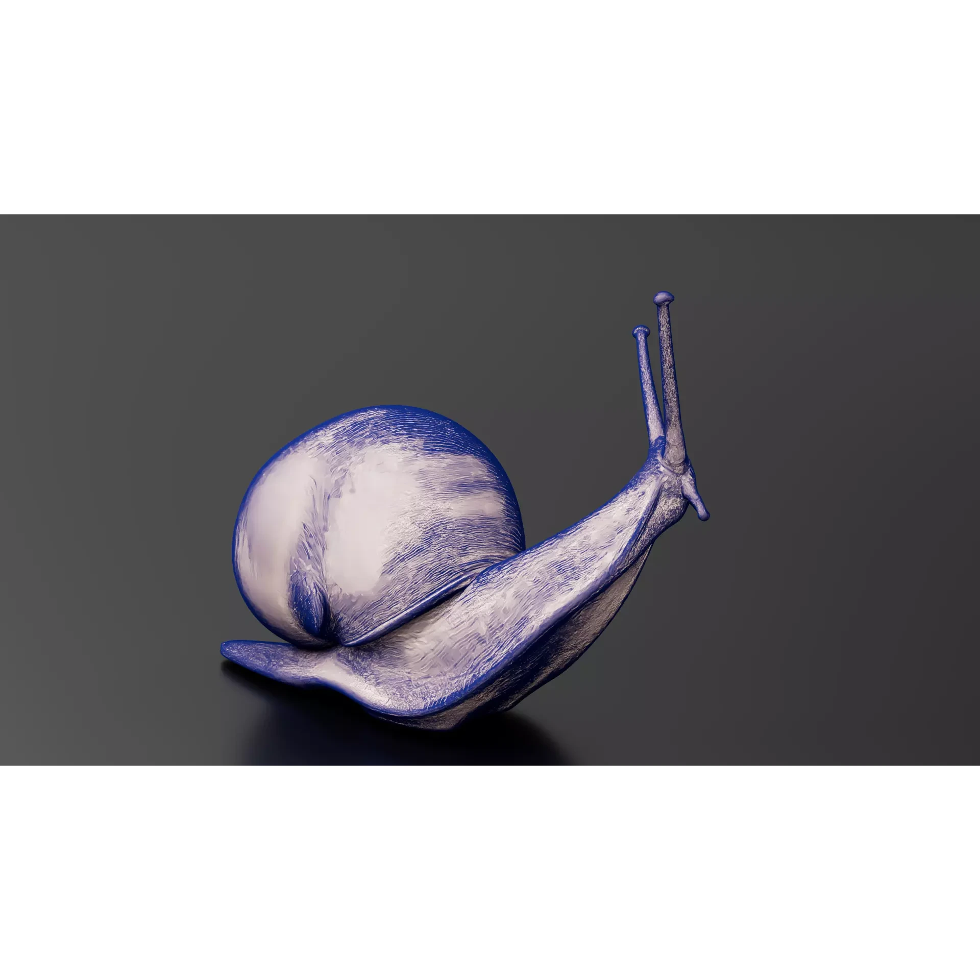 Snail 1 Low-poly 3D model 9