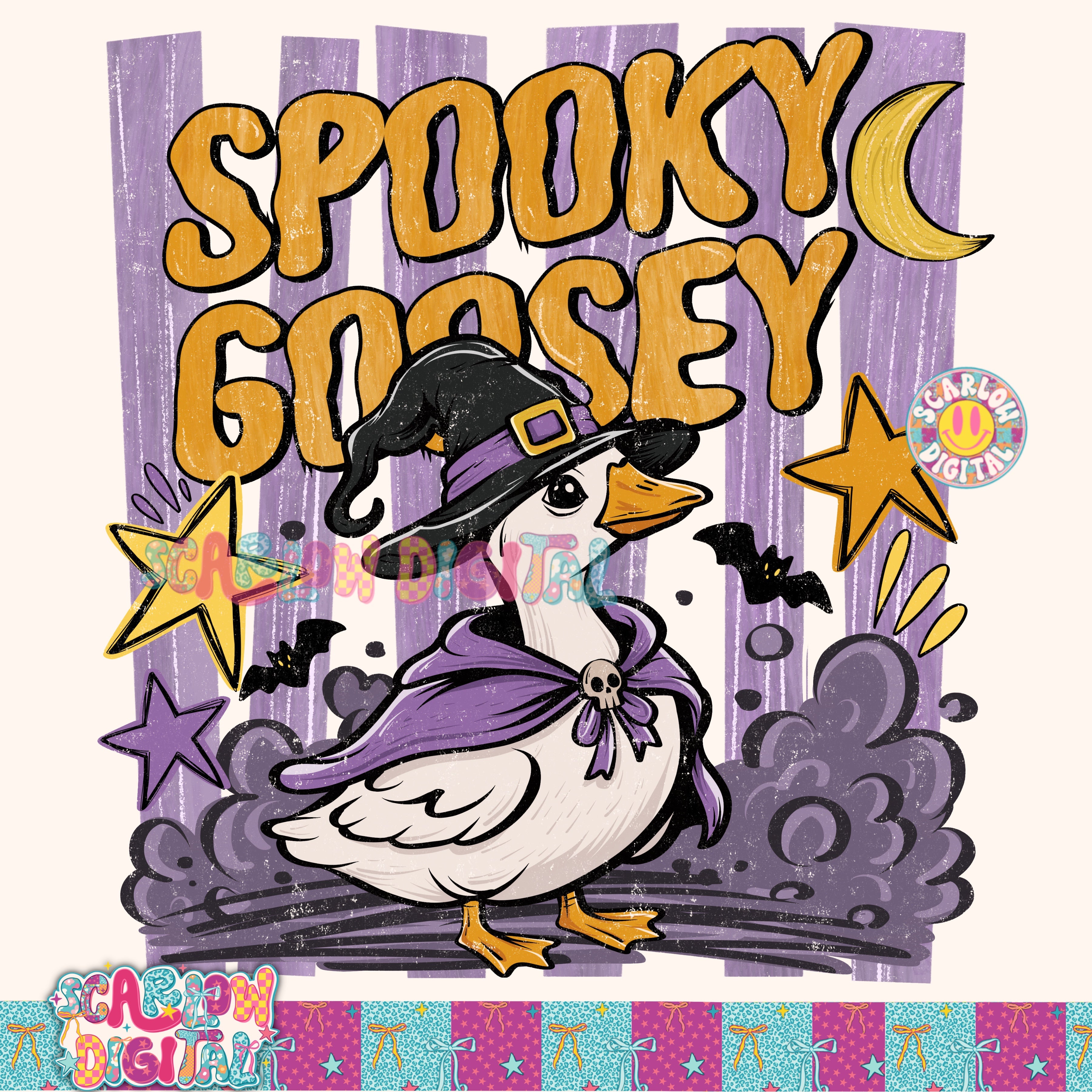Spooky Goosey PNG Digital Design 2