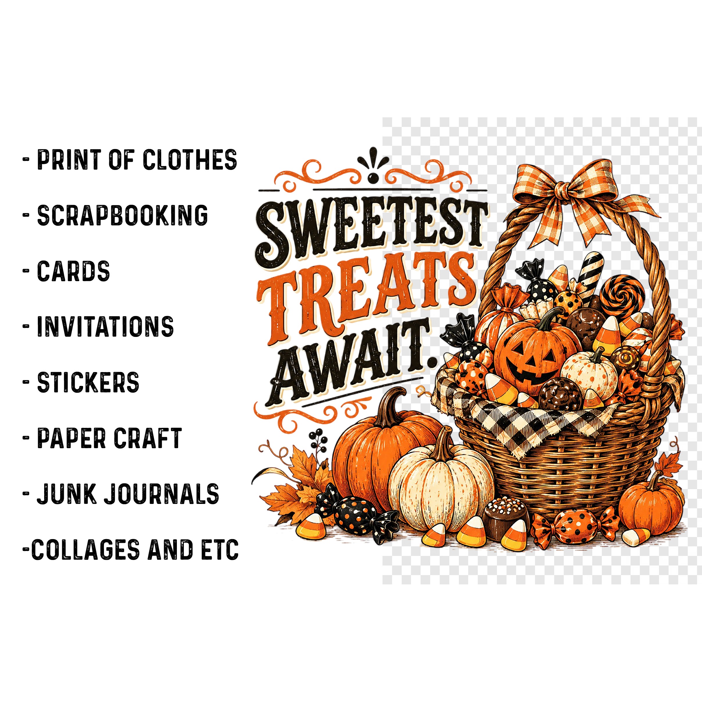 Spooky Halloween Sublimation Png