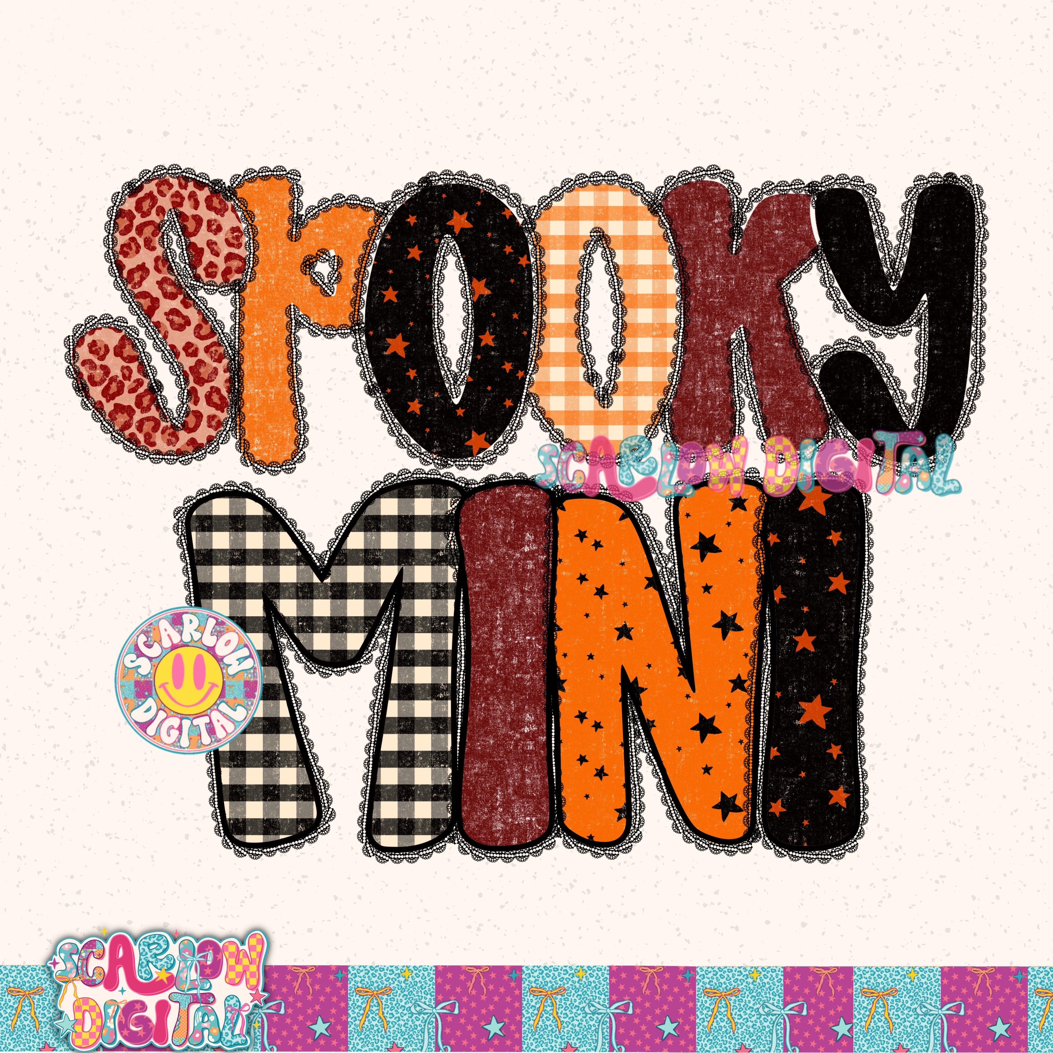 Spooky Mini PNG Digital Design