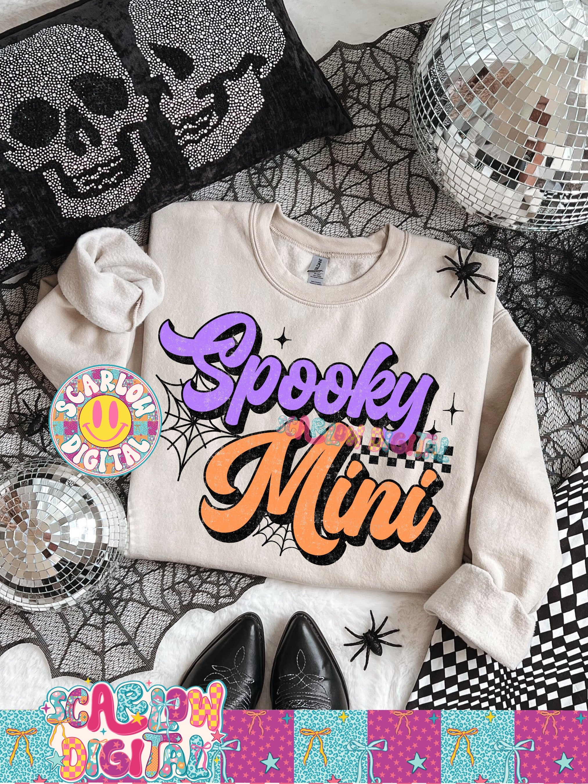 Spooky Mini PNG Digital Design