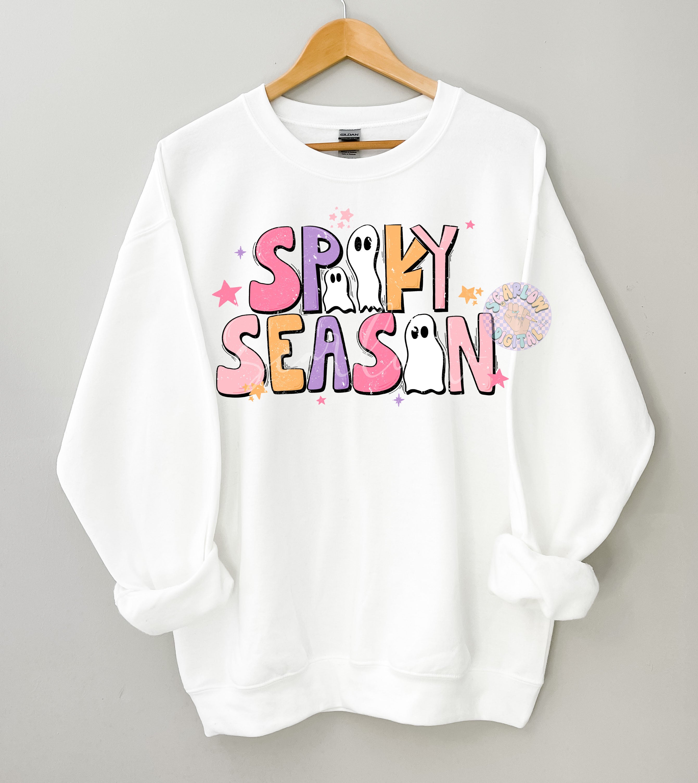 Spooky Season PNG-Halloween Sublimation Digital Design Download-ghost png, cute ghost png, girly halloween png, halloween doodles png design 2