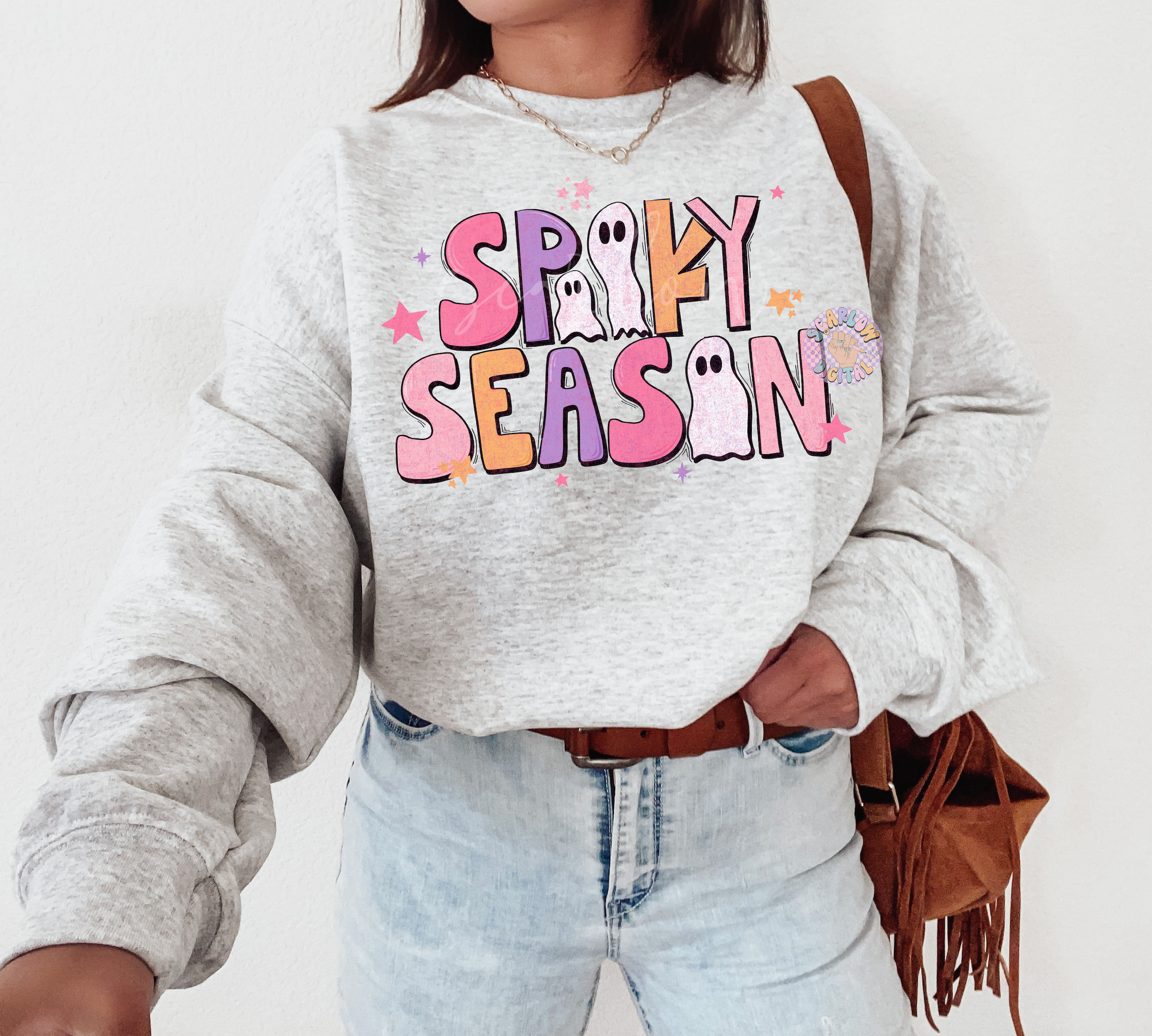Spooky Season PNG-Halloween Sublimation Digital Design Download-ghost png, cute ghost png, girly halloween png, halloween doodles png design 3