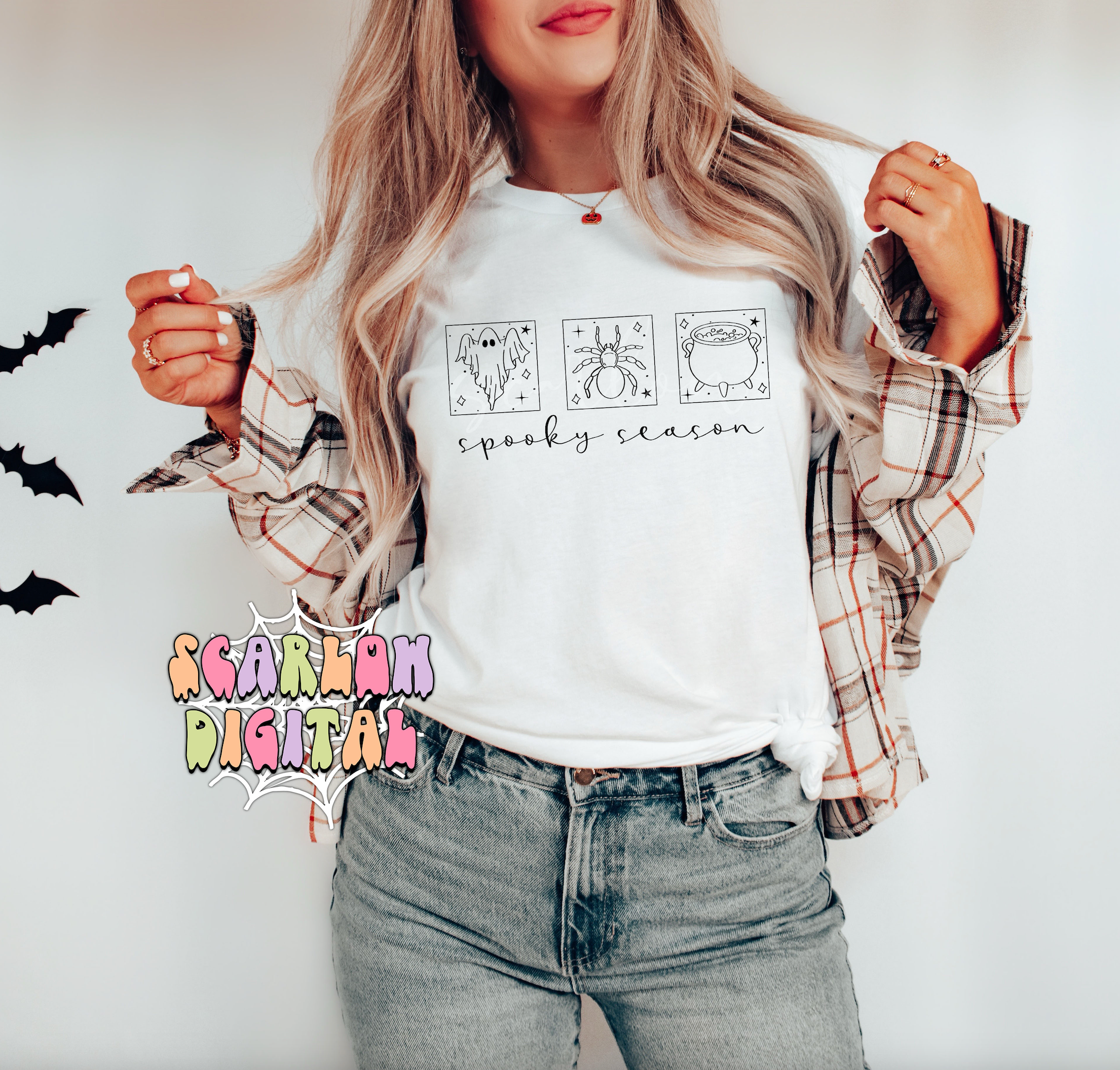 Spooky Season PNG-Halloween Sublimation Digital Design Download-minimalistic png, simple halloween png, spider png, witch cauldron png file 5