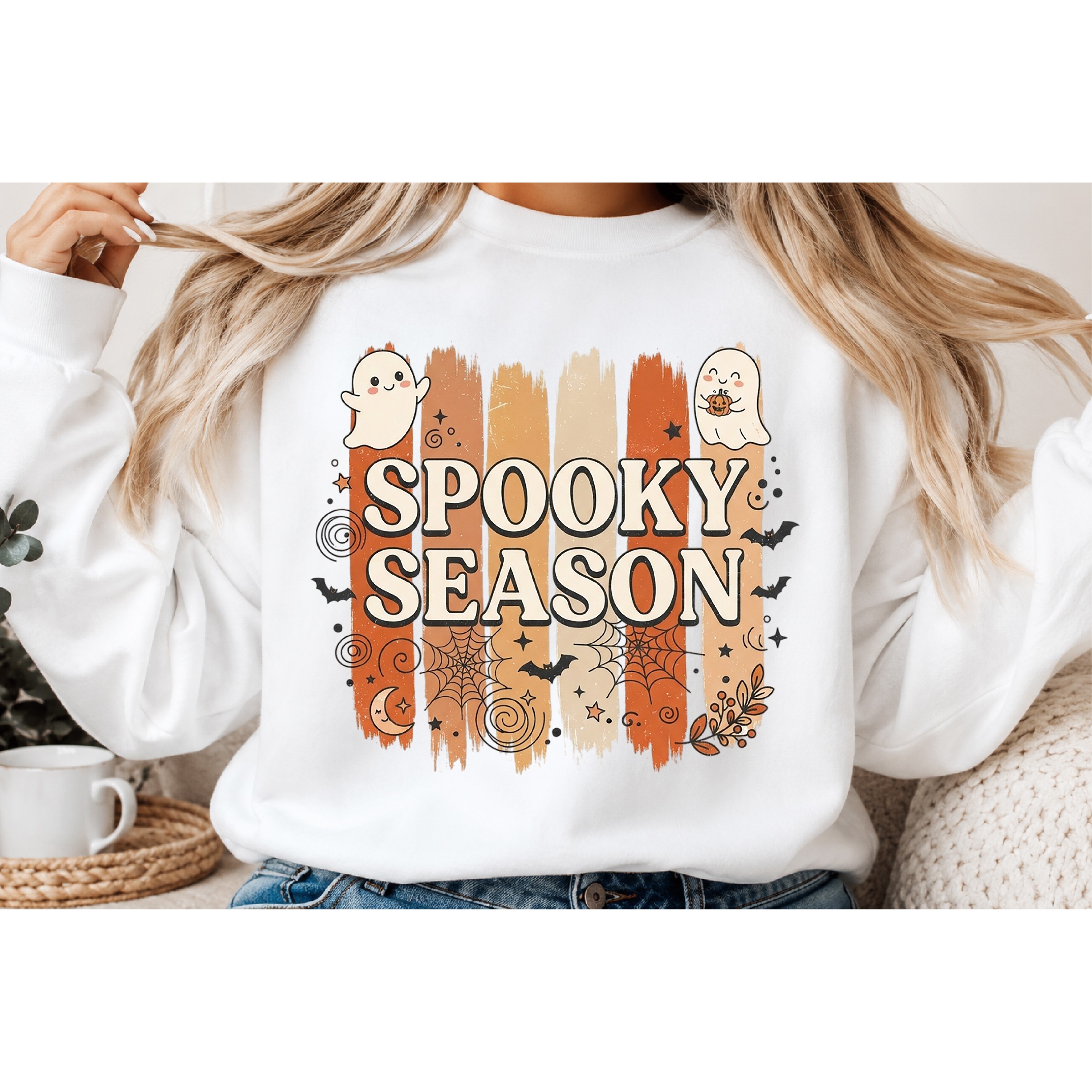 Spooky Season PNG, Retro Halloween Sublimation Design 2