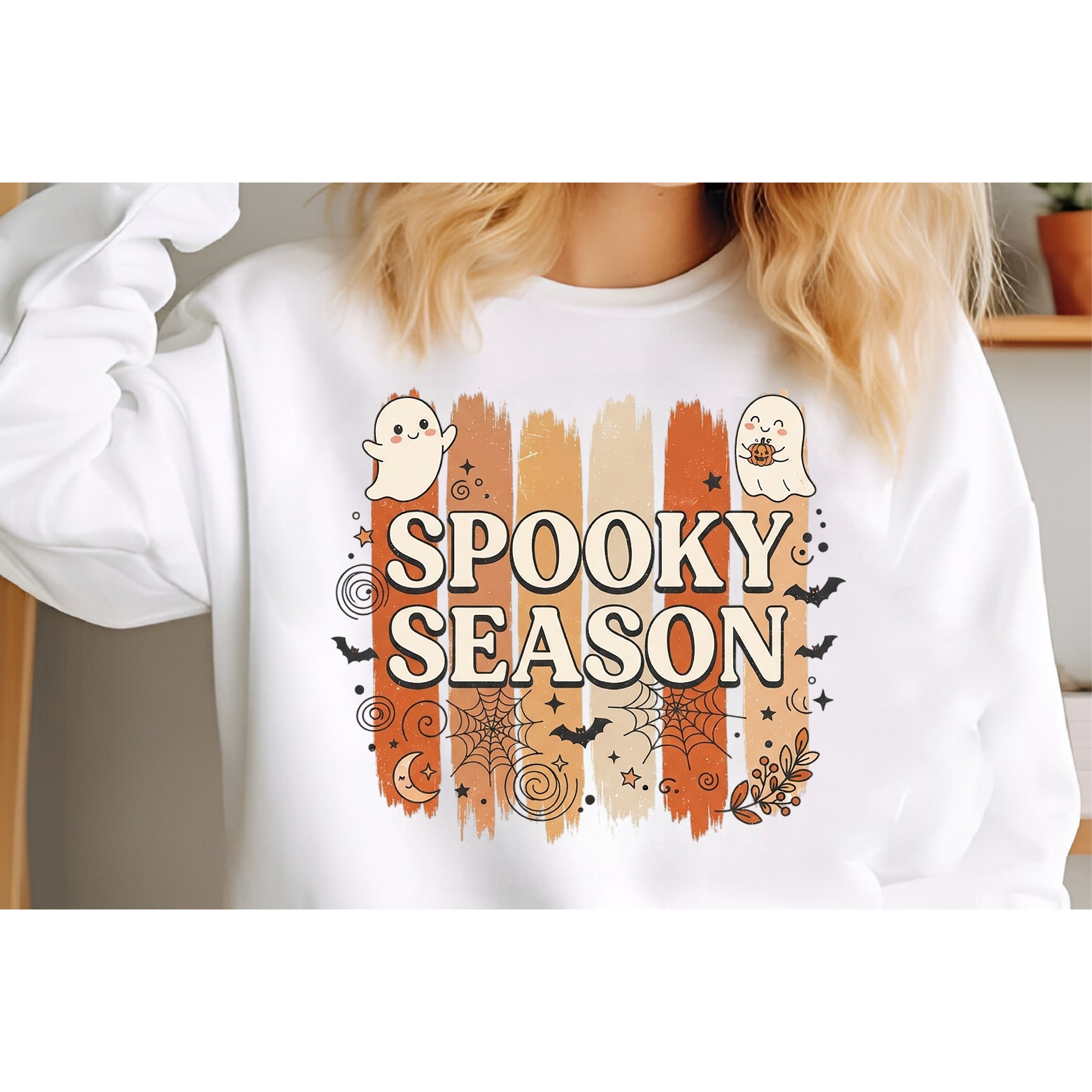 Spooky Season PNG, Retro Halloween Sublimation Design 3