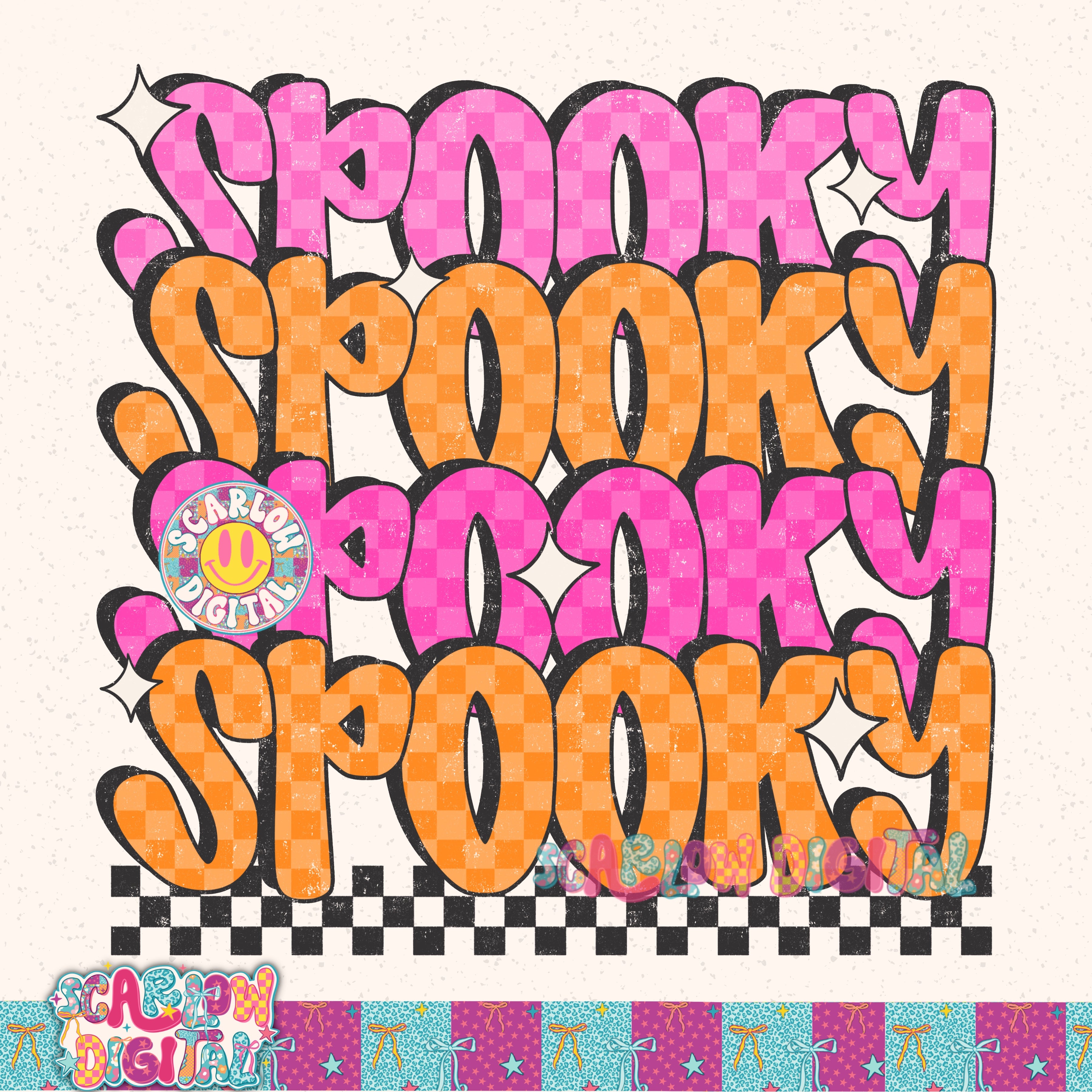 Spooky Spooky Spooky Spooky PNG Digital Design