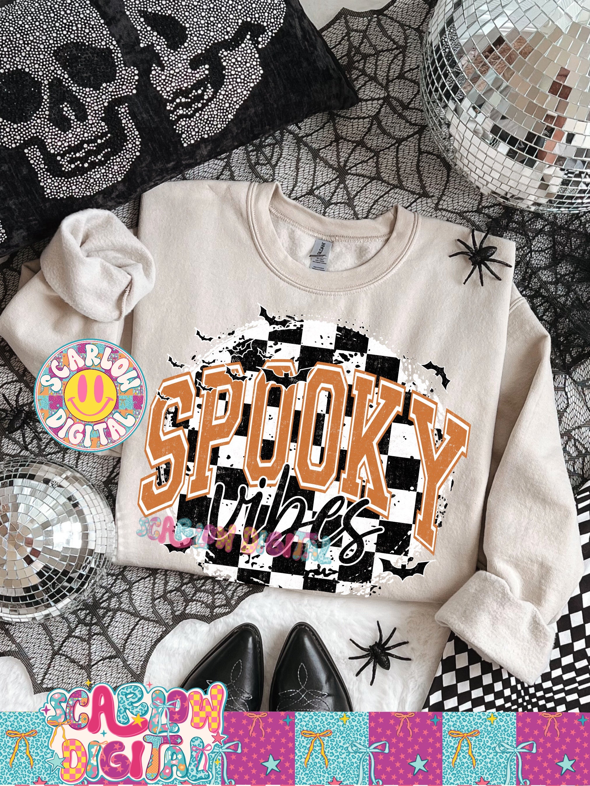 Spooky Vibes PNG Digital Design 2