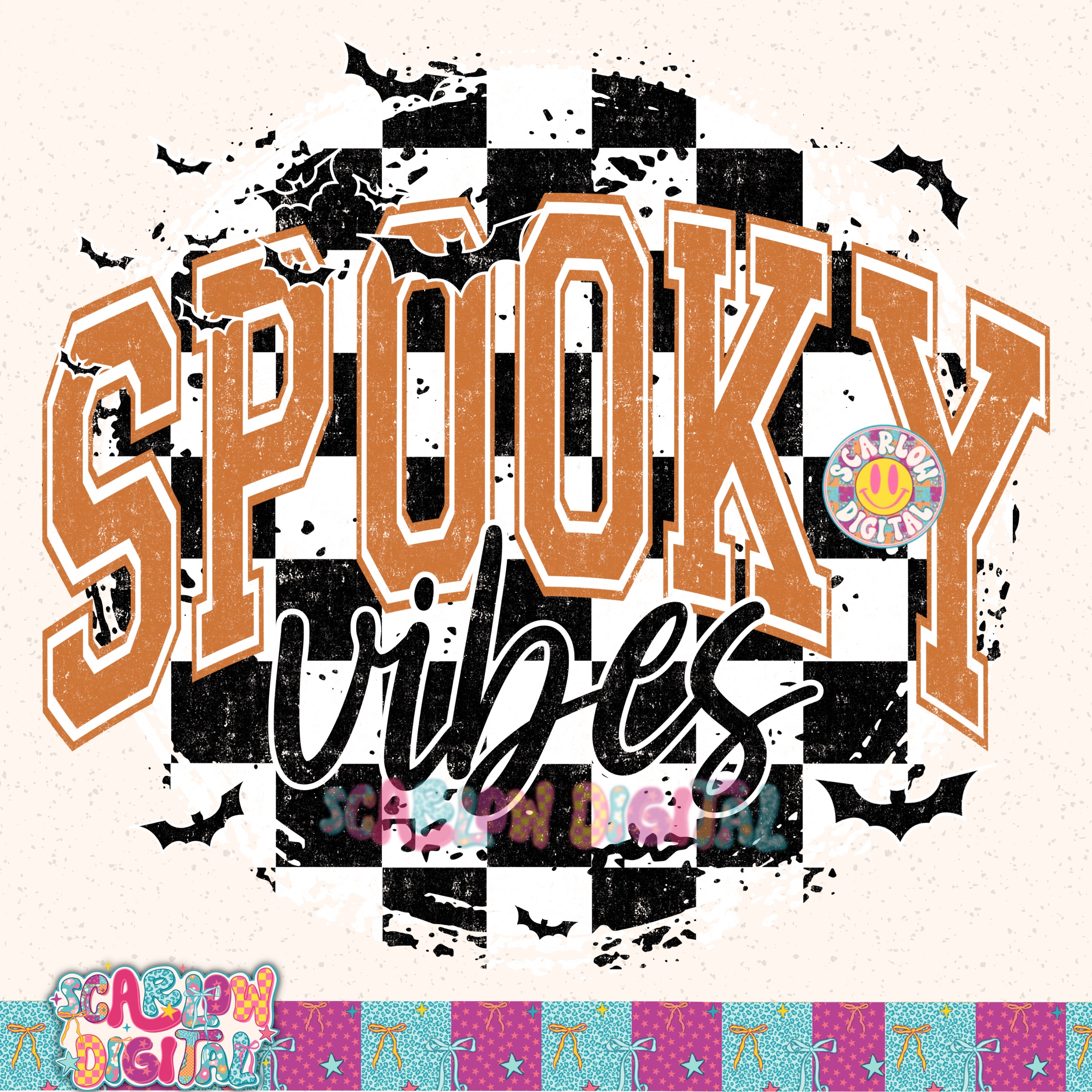 Spooky Vibes PNG Digital Design 4
