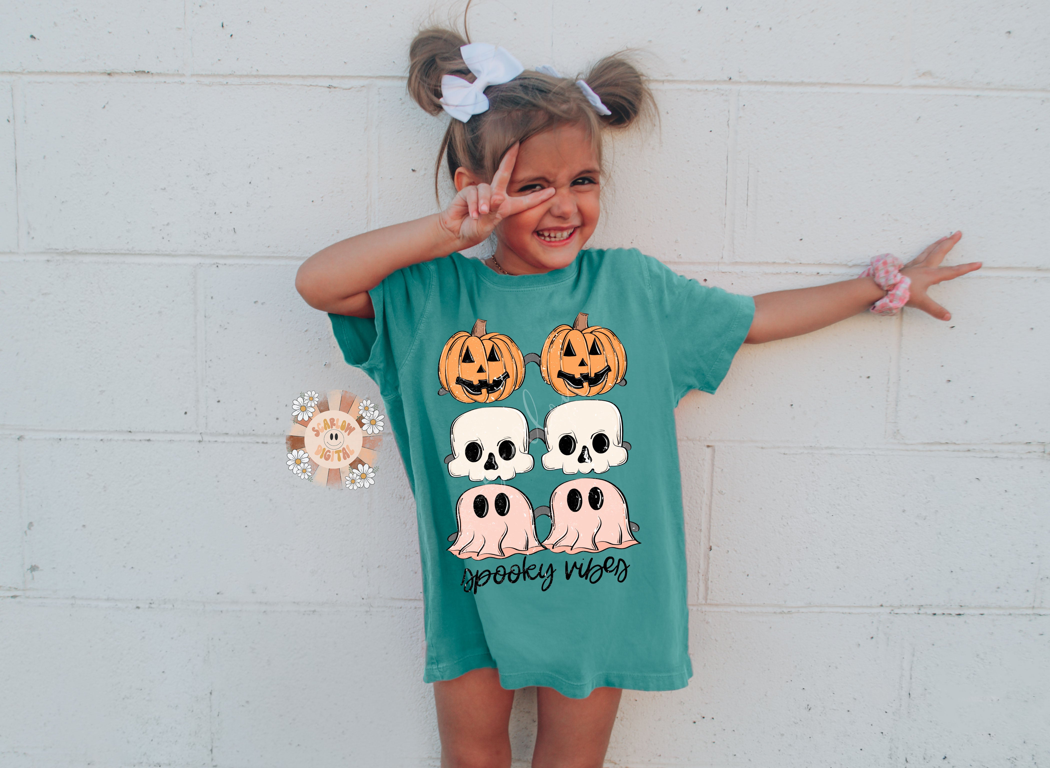Spooky Vibes PNG-Halloween Sublimation Digital Design Download-halloween sunglasses png, sunnies png, pumpkin png, skull png, ghost png 5