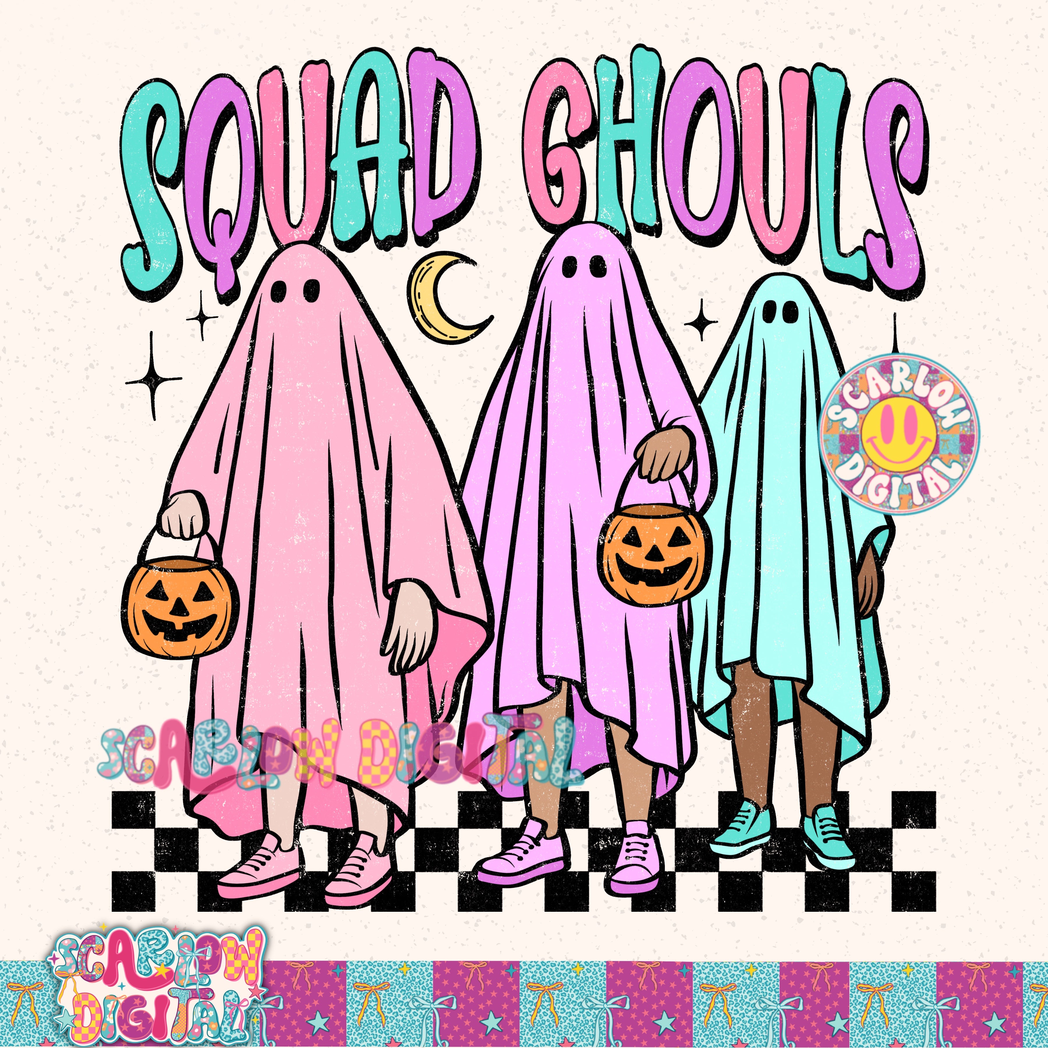 Squad Ghouls PNG Digital Design