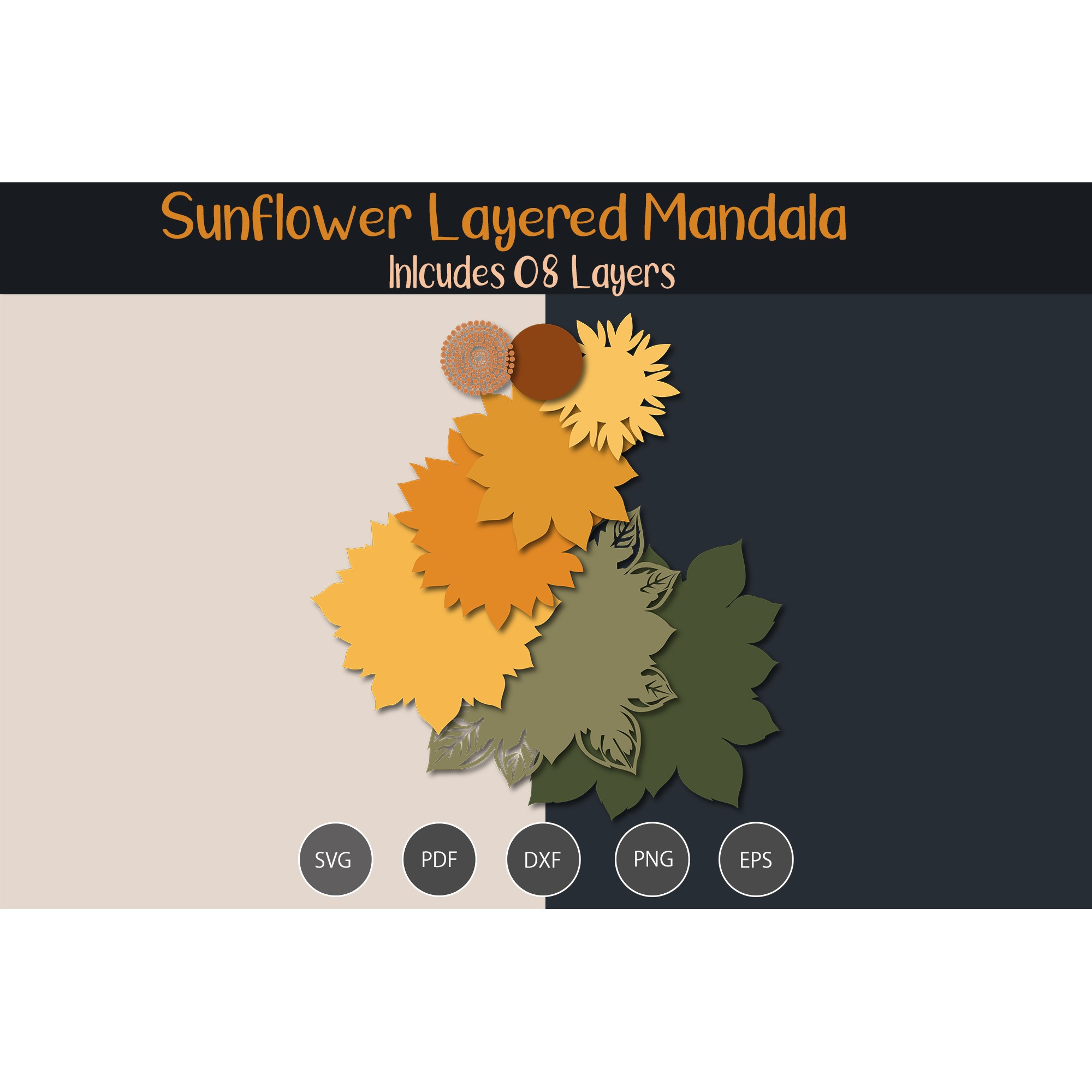 Sunflower Layered Mandala 2
