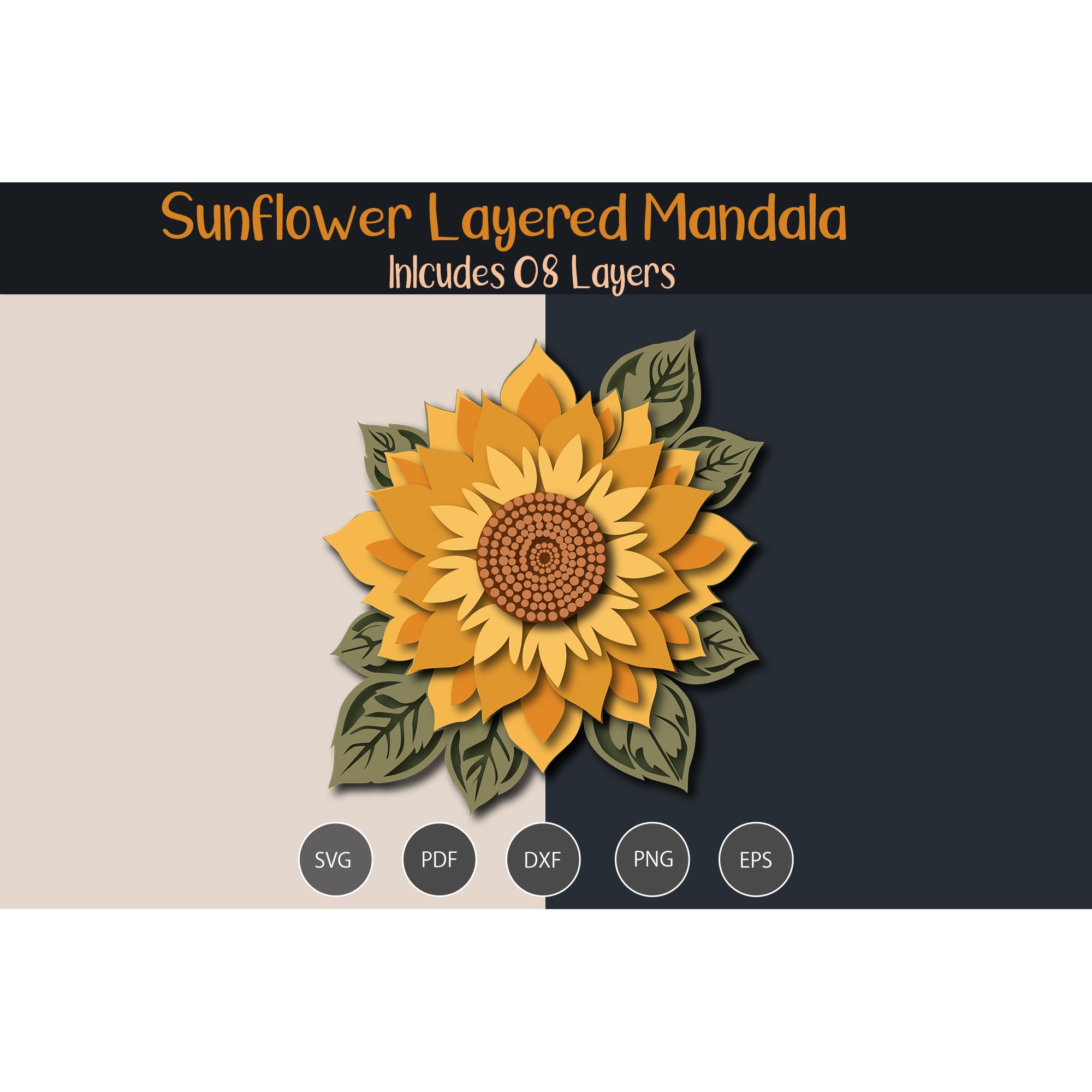 Sunflower Layered Mandala 3
