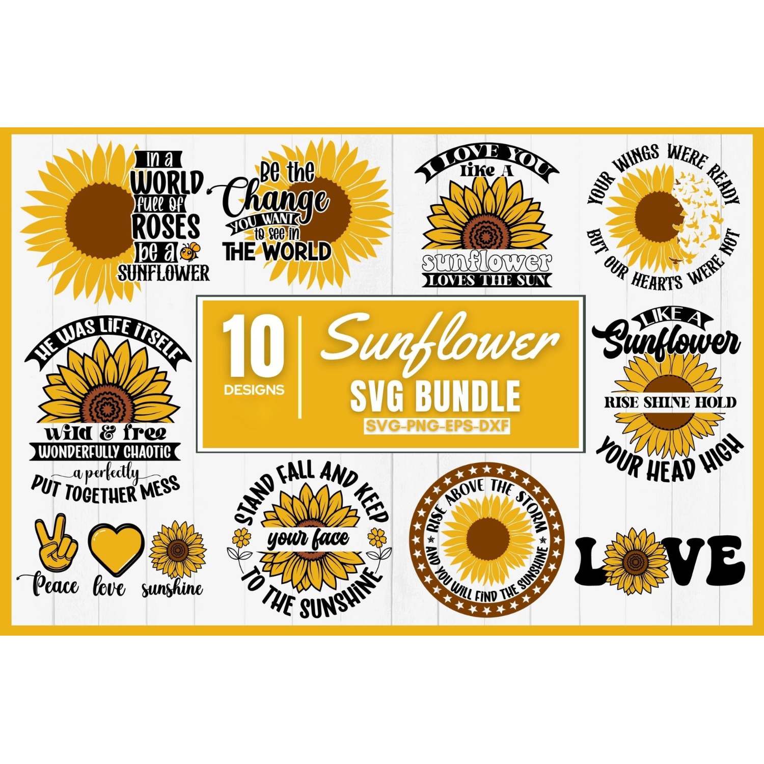 Sunflower SVG Bundle (3)