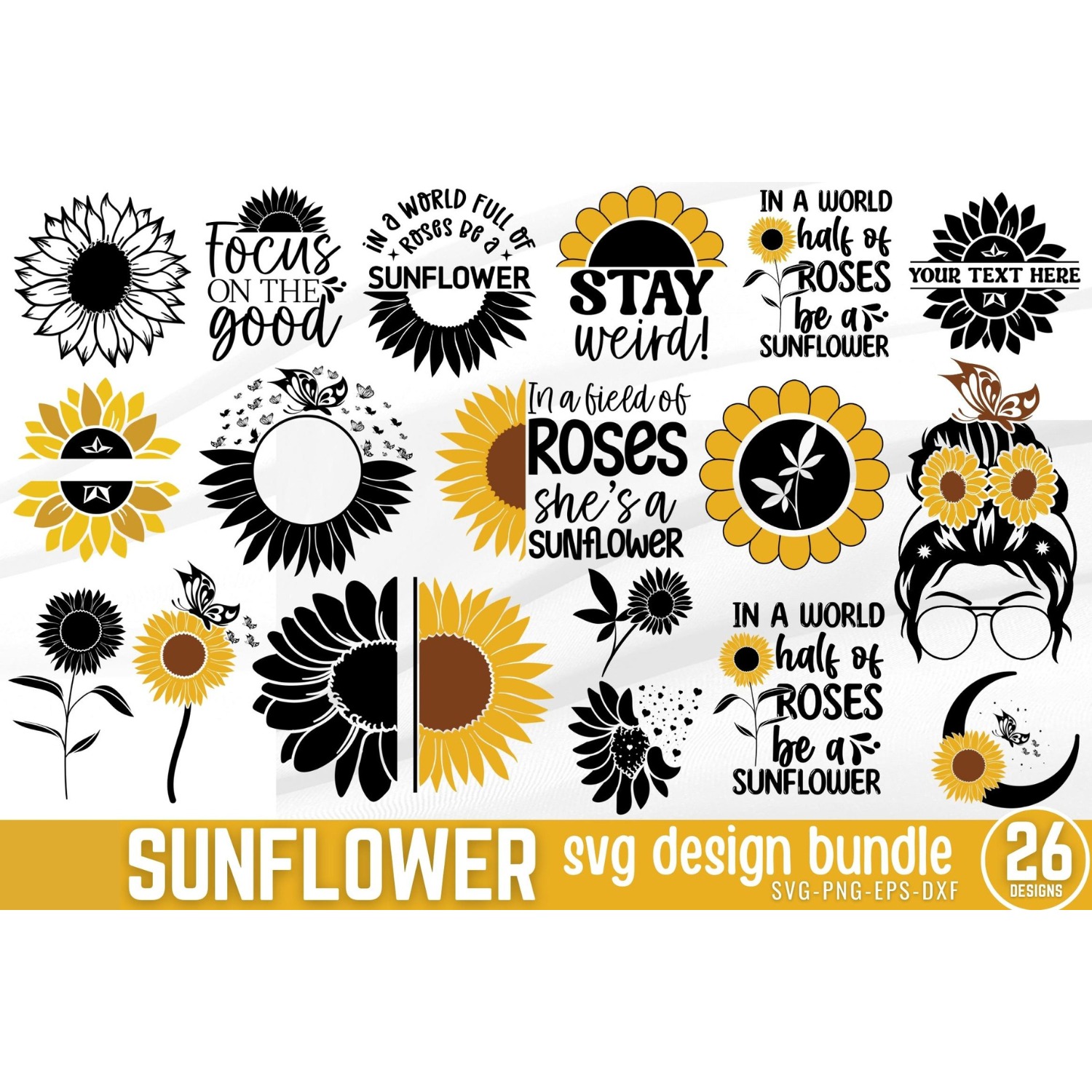 Sunflower SVG Bundle (4)