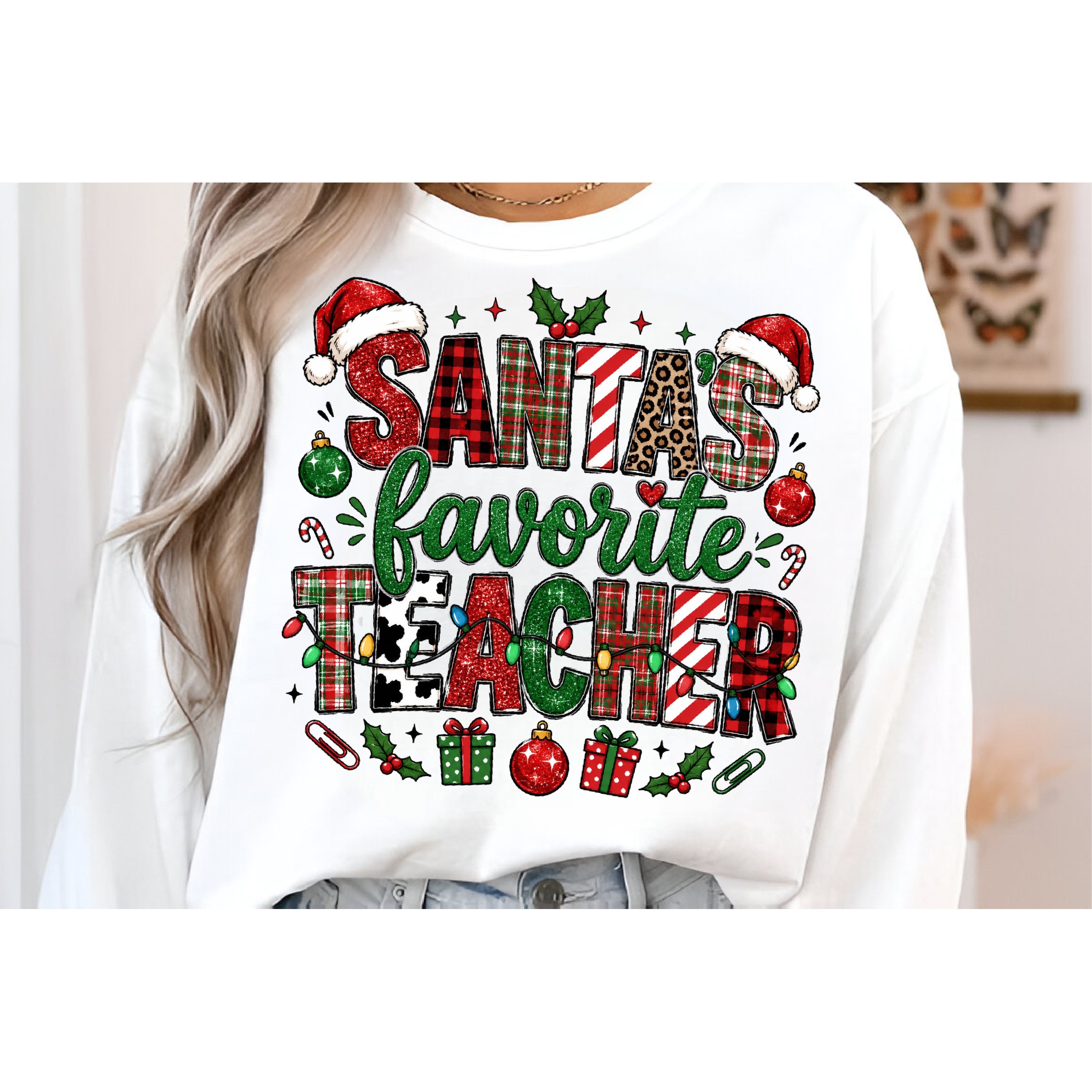 Teacher Christmas Sublimation PNG (3)