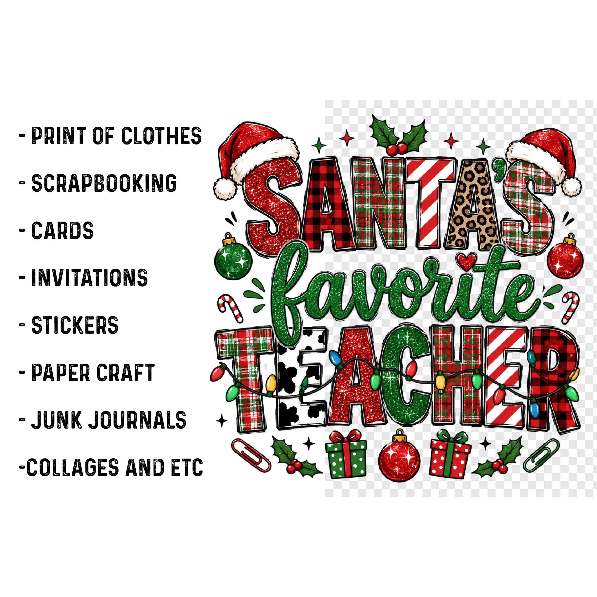 Teacher Christmas Sublimation PNG (3) 3