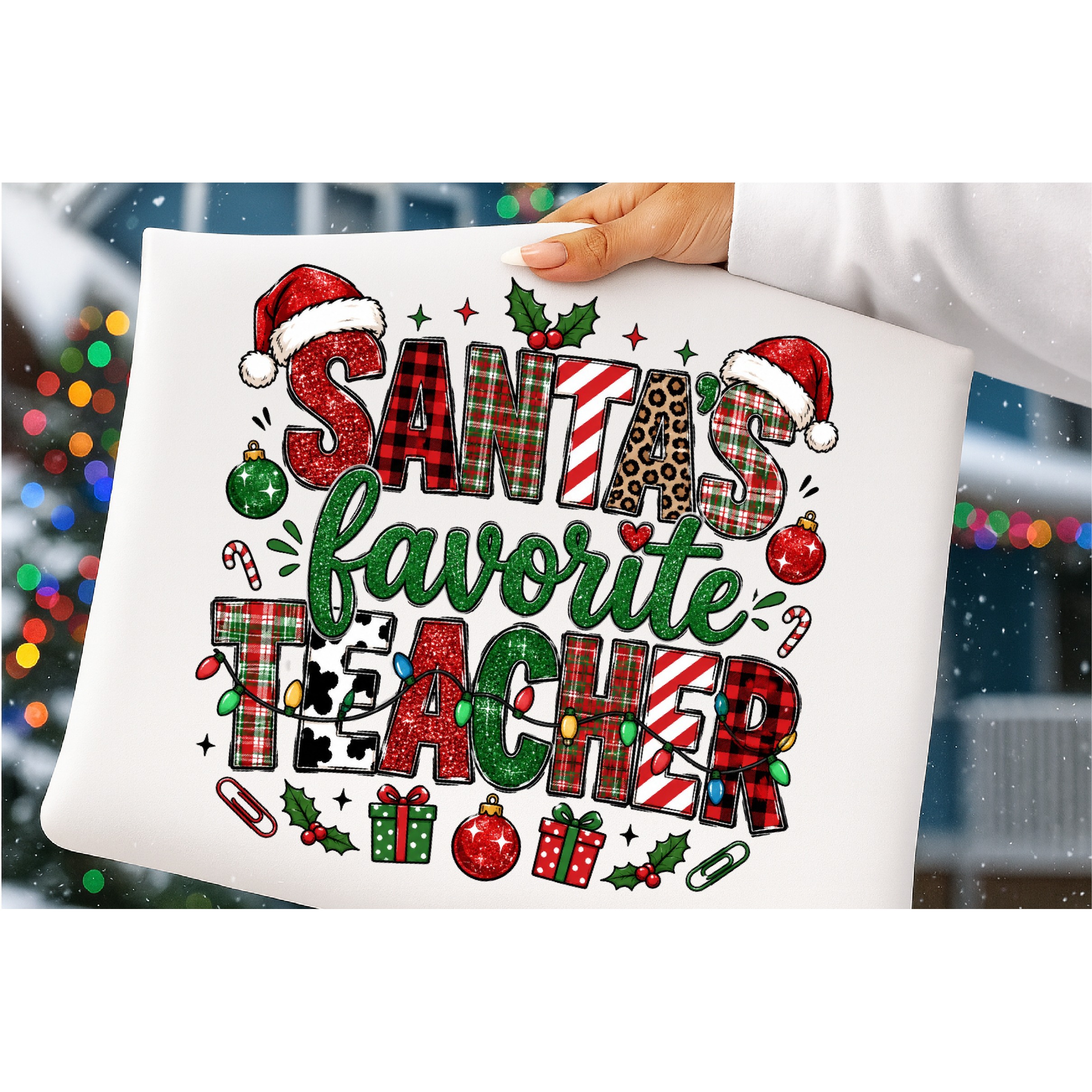Teacher Christmas Sublimation PNG (3) 4