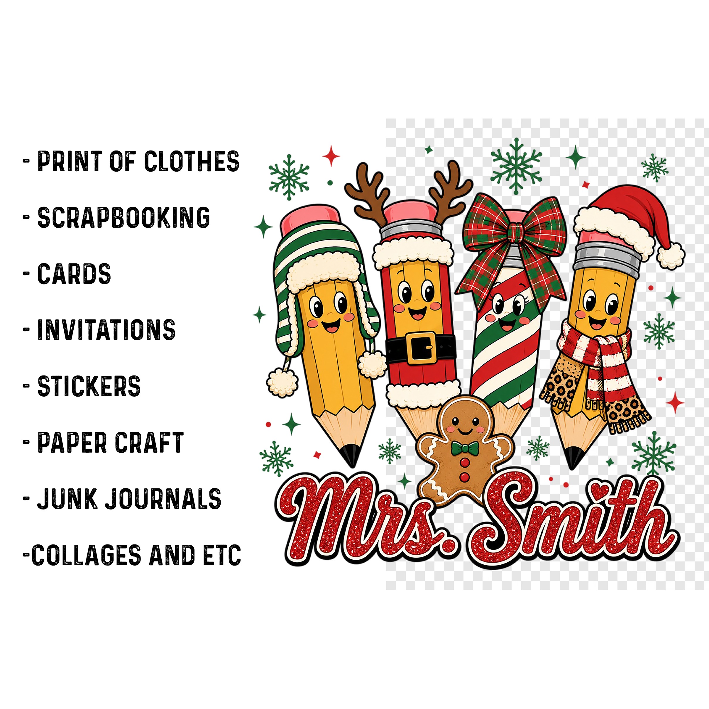 Teacher Christmas Sublimation PNG (4) 4