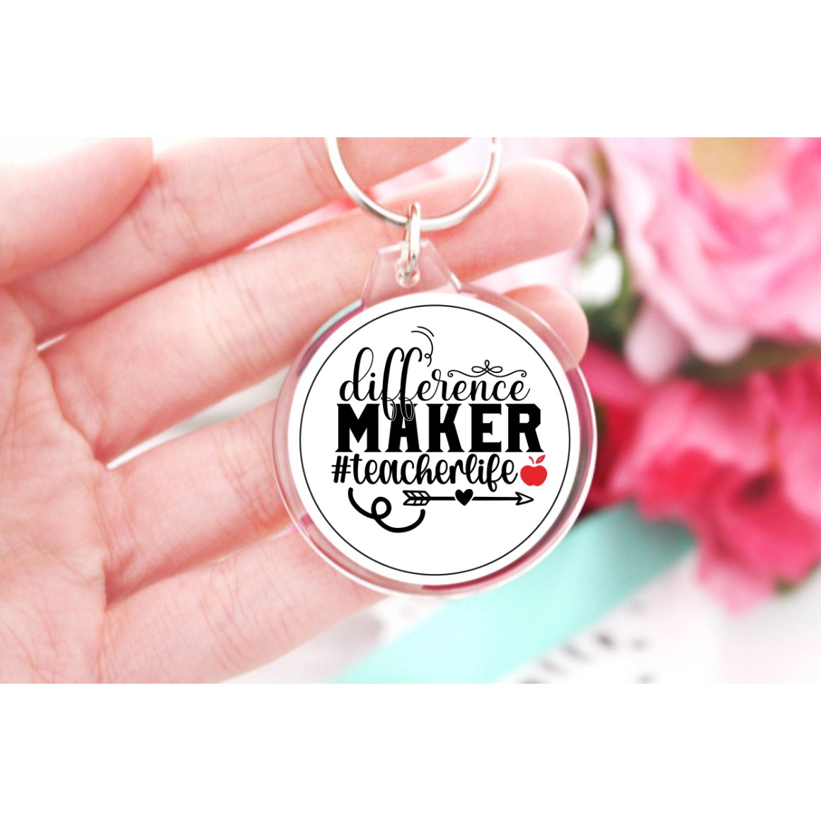 Teacher Keychain SVG Bundle 8