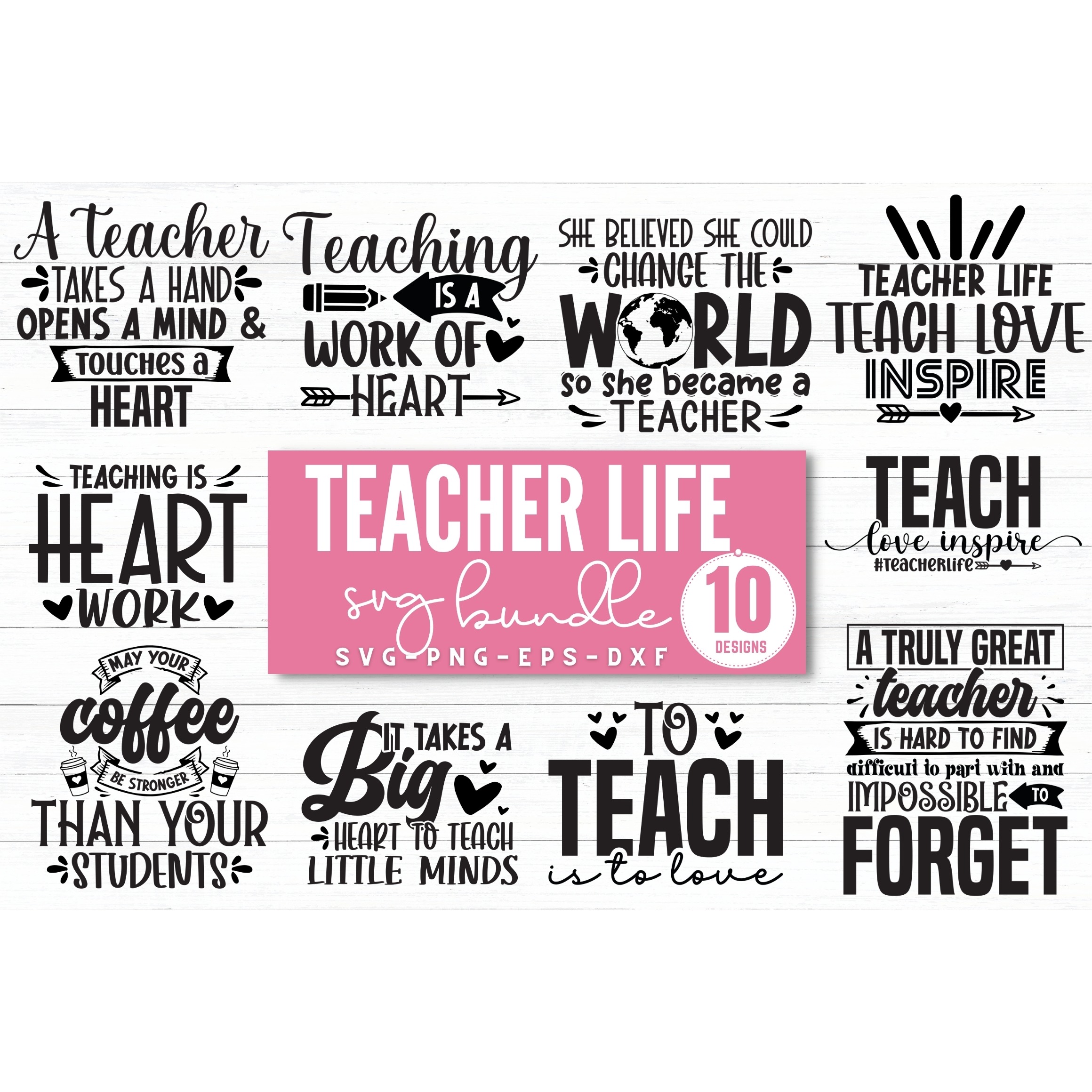 Teacher Life SVG Bundle