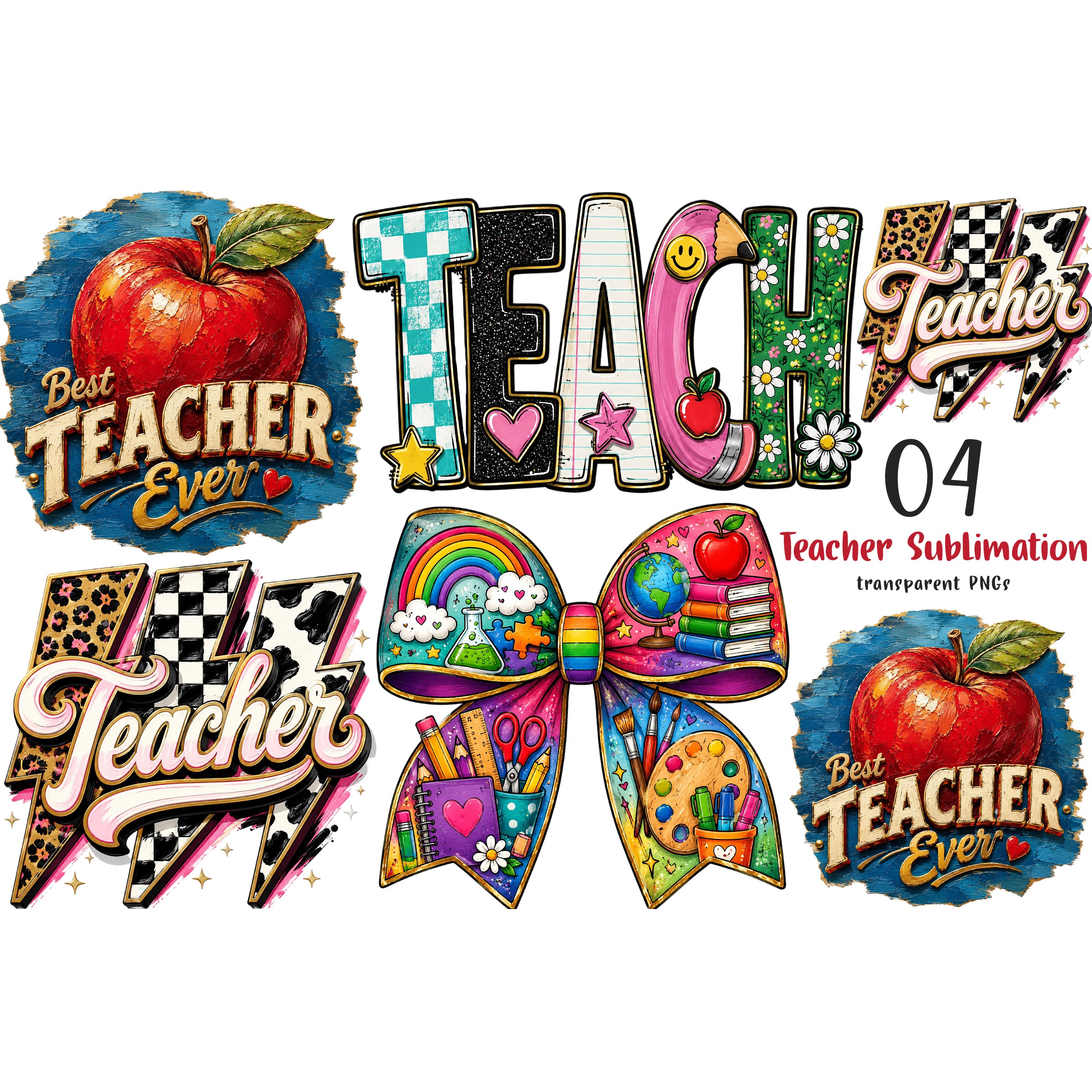 Teacher Png Sublimation Design