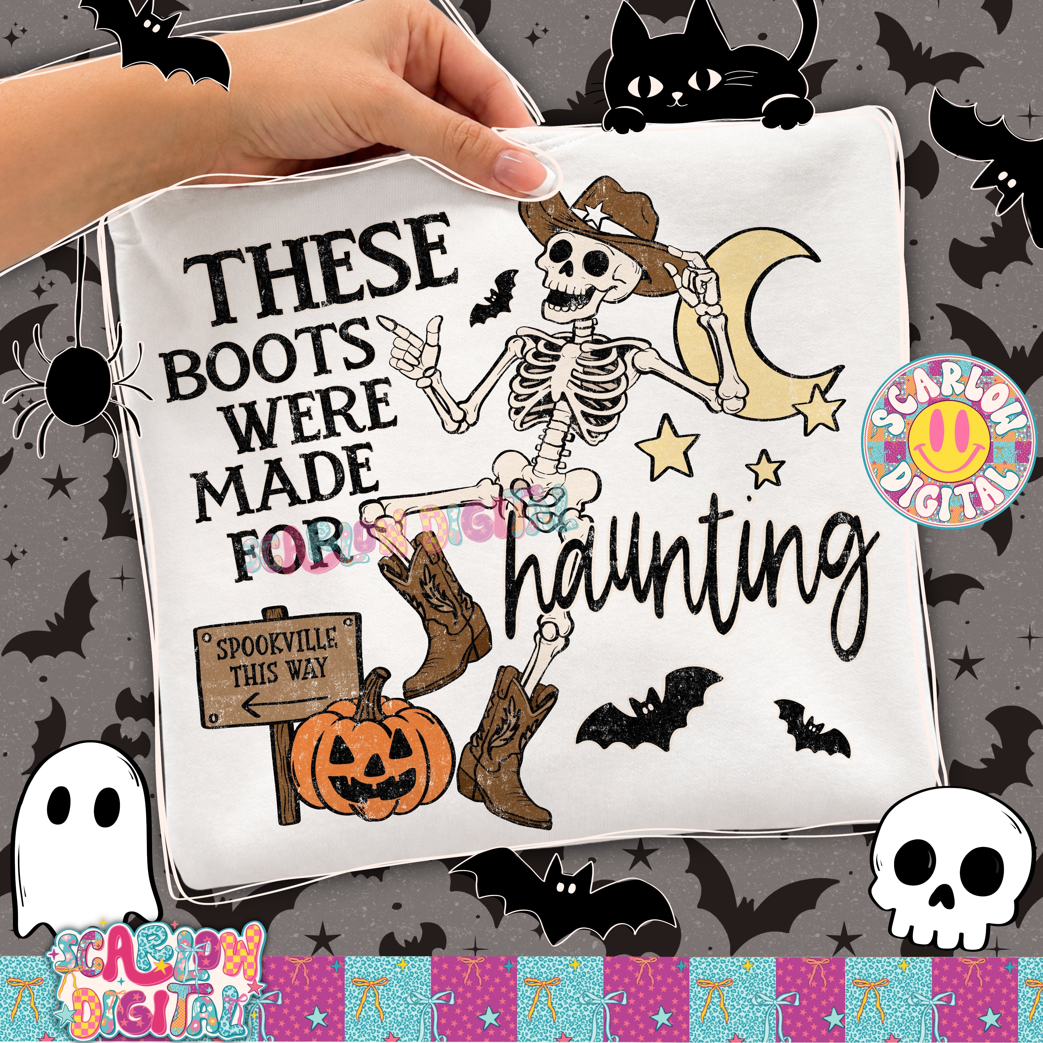 These Boots Were Made For Haunting PNG Digital Design 3