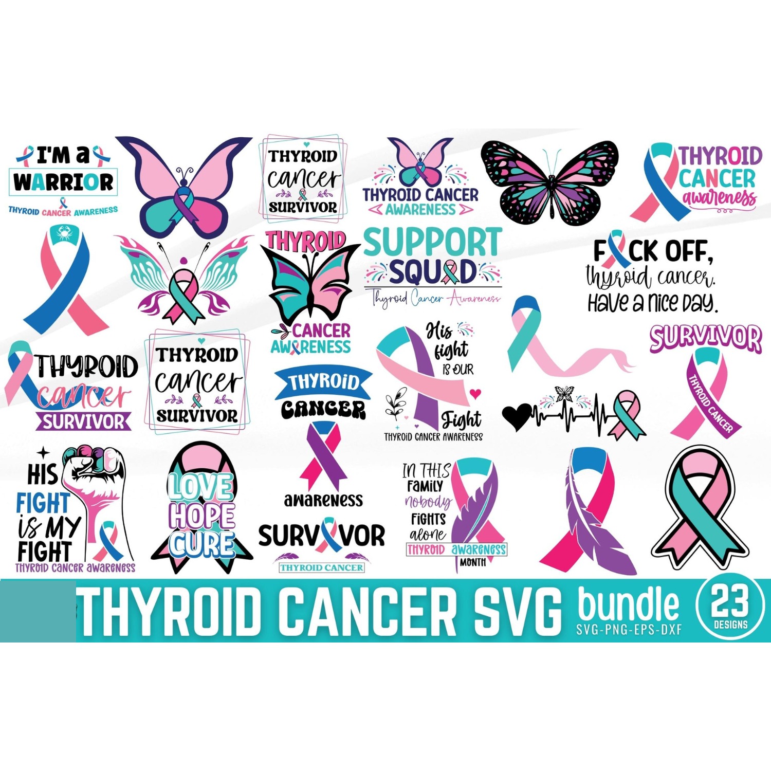 Thyroid cancer SVG Bundle (2)