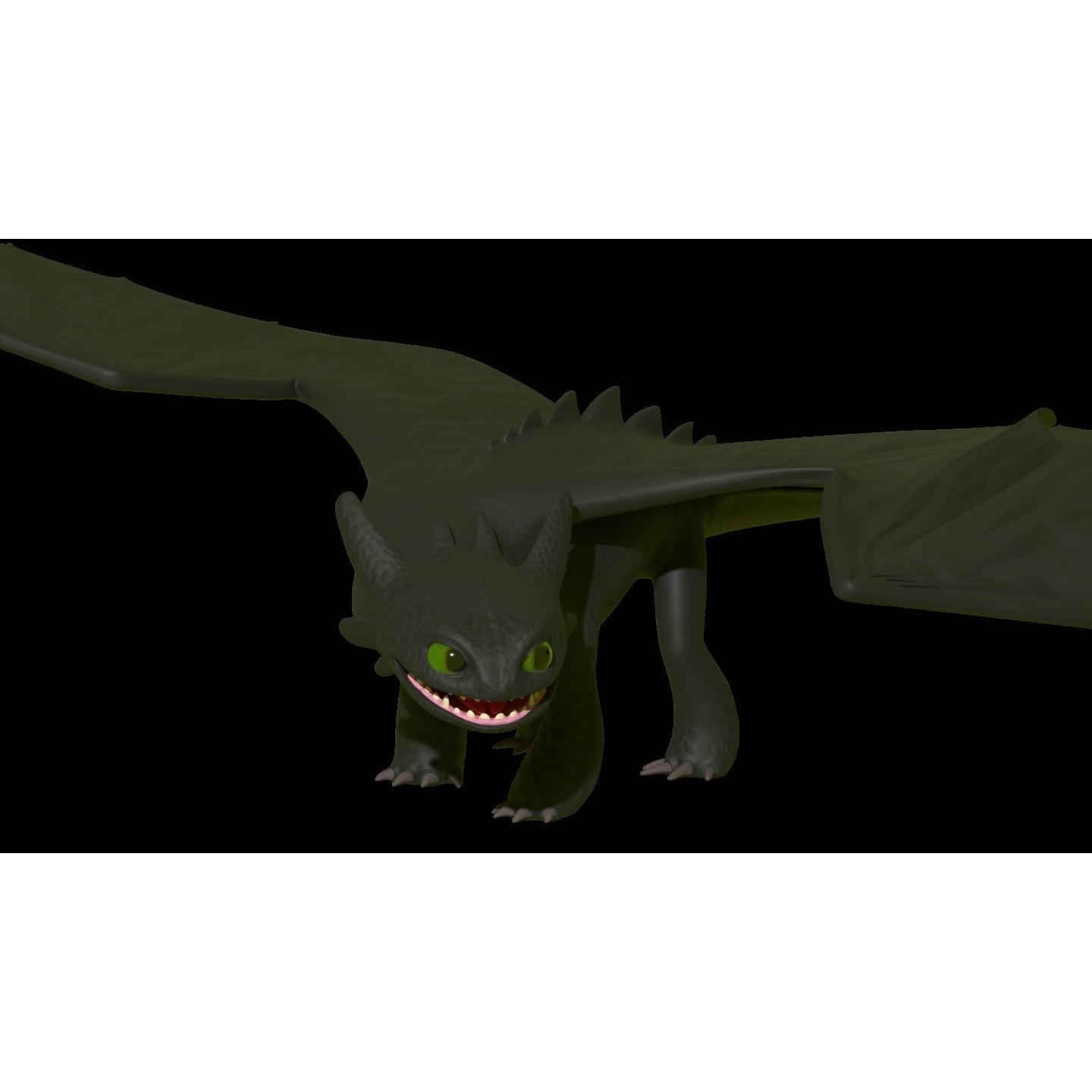 Toothless Model dragon Free 3D model 2