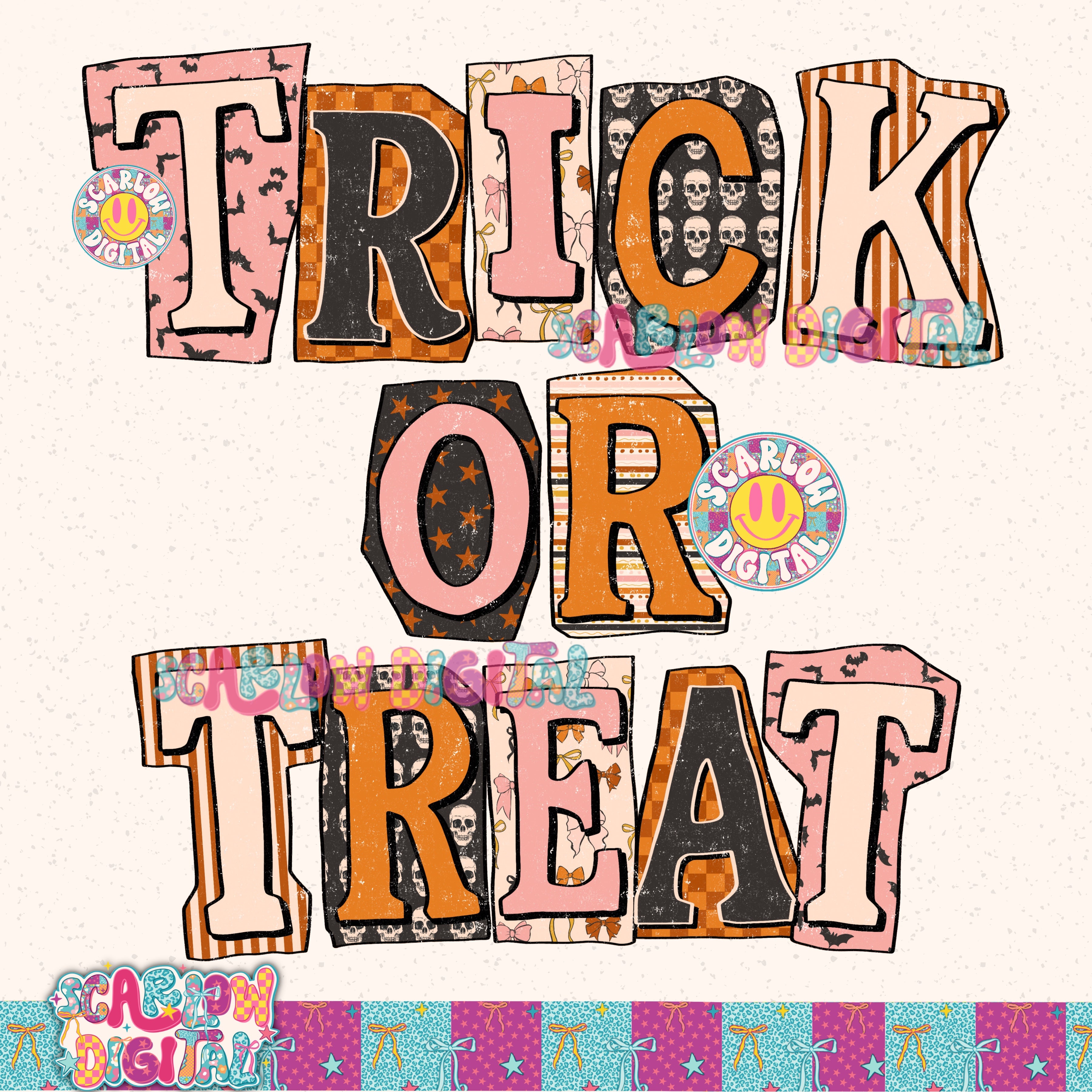 Trick or Treat PNG Digital Design 2