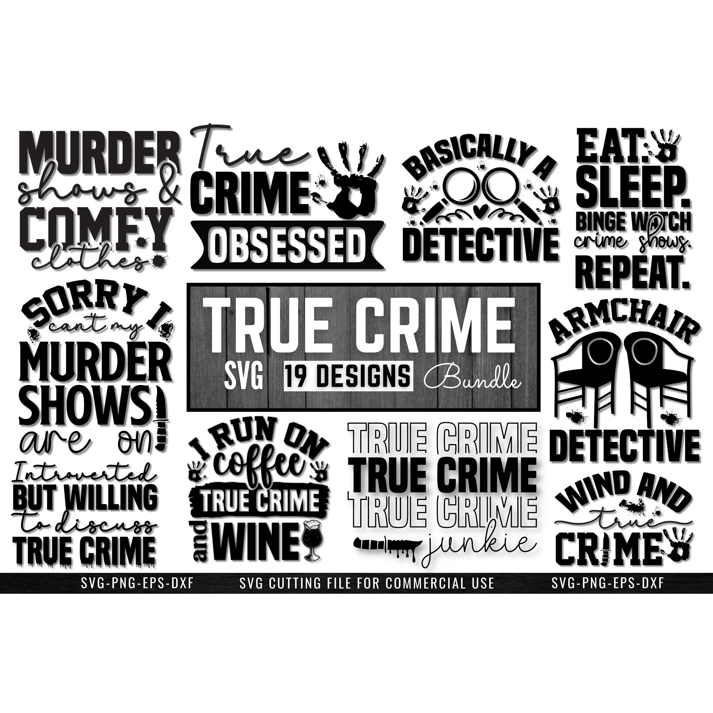 True Crime SVG Bundle (4)